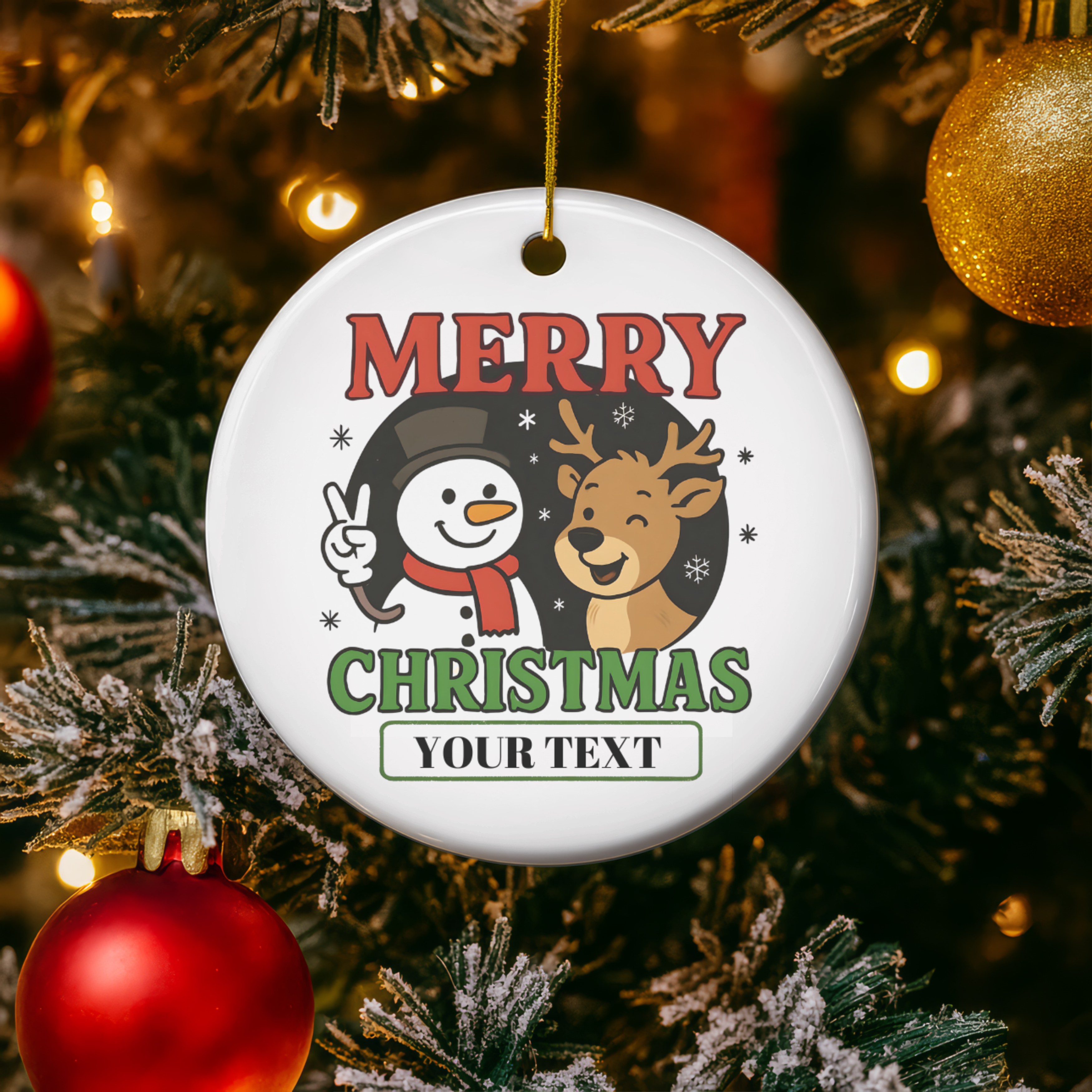 Merry Christmas Ceramic Ornament, Holiday Decor, Personalized Xmas Gift, Tree Accessories, Festive Home Decoration, Winter Keepsake product thumbnail image Merry Christmas Ceramic Ornament, Holiday Decor, Personalized Xmas Gift, Tree Accessories, Festive Home Decoration, Winter Keepsake product thumbnail image