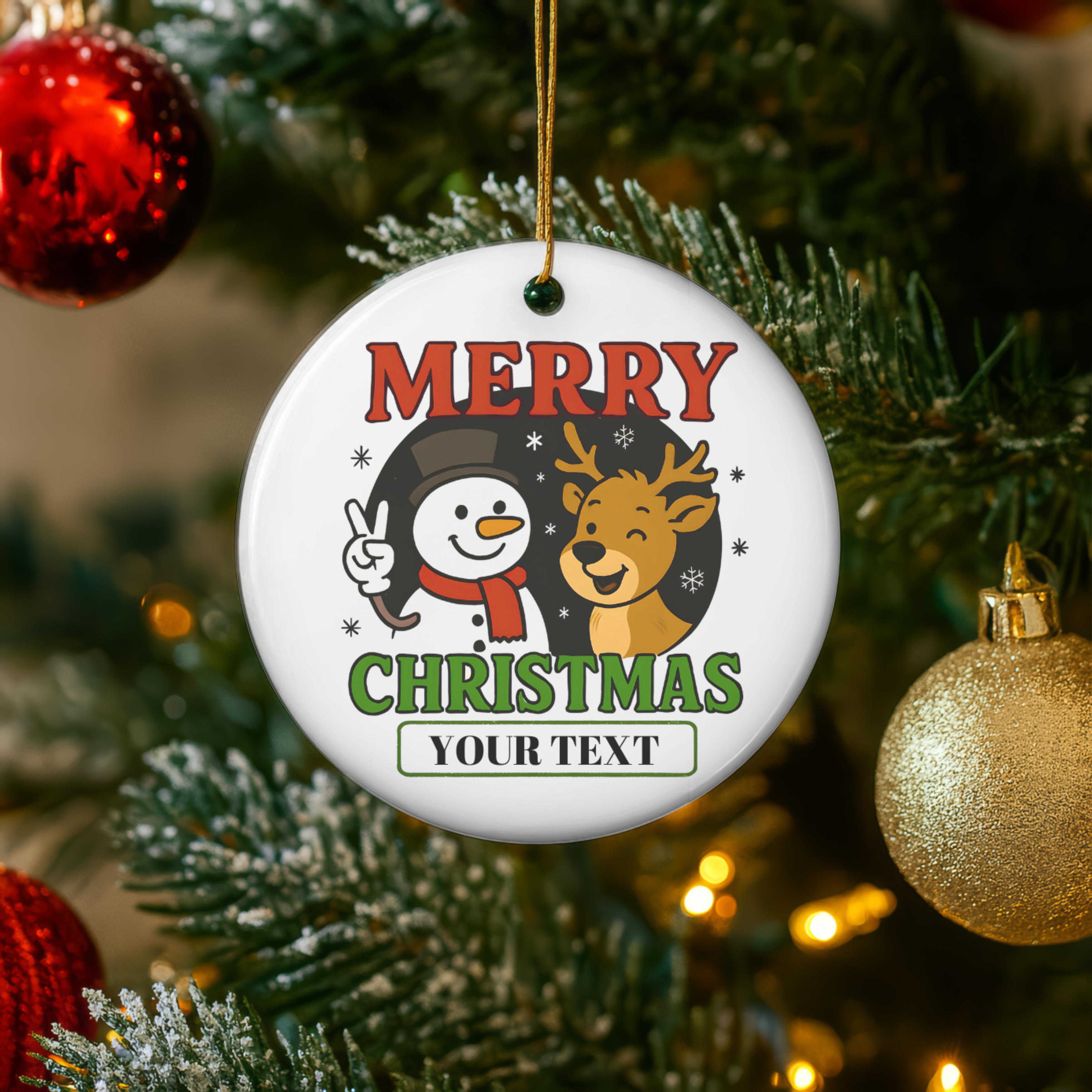 Merry Christmas Ceramic Ornament, Holiday Decor, Personalized Xmas Gift, Tree Accessories, Festive Home Decoration, Winter Keepsake product thumbnail image Merry Christmas Ceramic Ornament, Holiday Decor, Personalized Xmas Gift, Tree Accessories, Festive Home Decoration, Winter Keepsake product thumbnail image