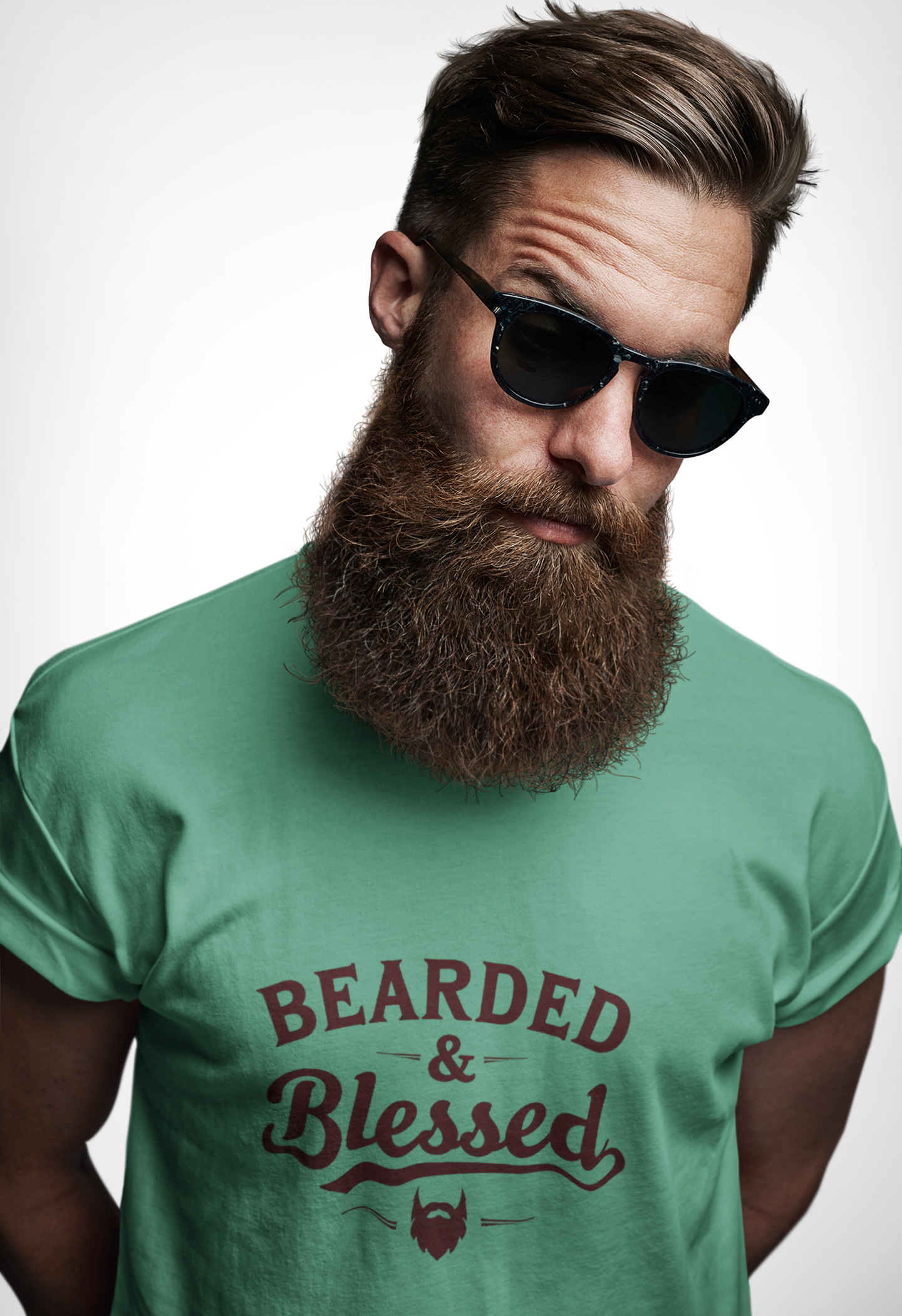 Bearded & Blessed Unisex T-shirt - Father's Day Gift for Beard Lovers product thumbnail image Bearded & Blessed Unisex T-shirt - Father's Day Gift for Beard Lovers product thumbnail image