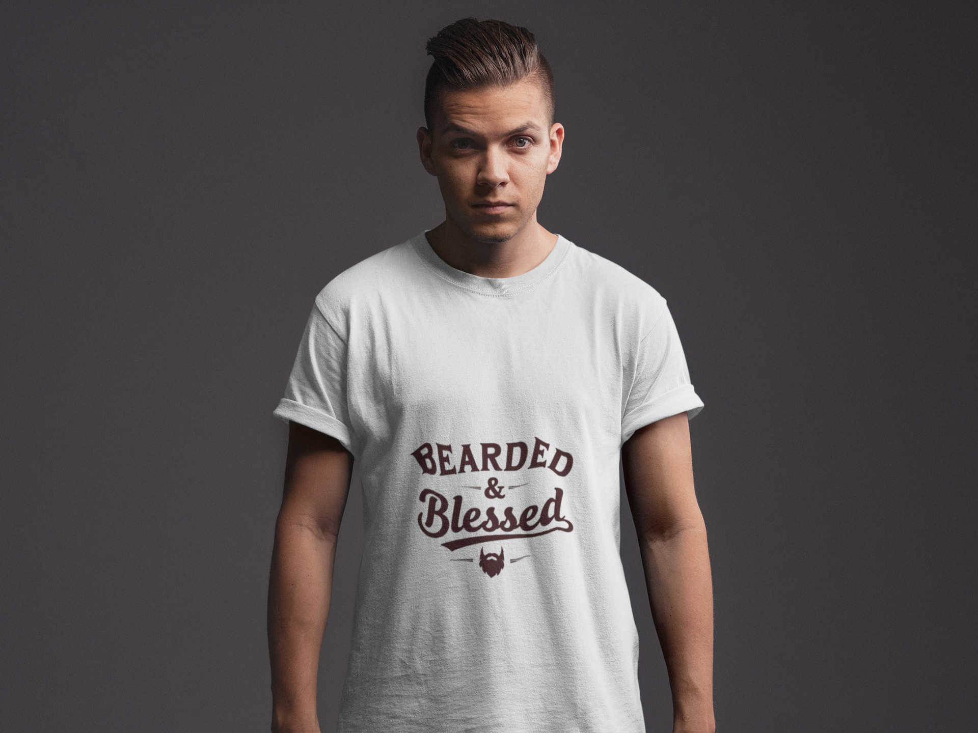 Bearded & Blessed Unisex T-shirt - Father's Day Gift for Beard Lovers product thumbnail image Bearded & Blessed Unisex T-shirt - Father's Day Gift for Beard Lovers product thumbnail image