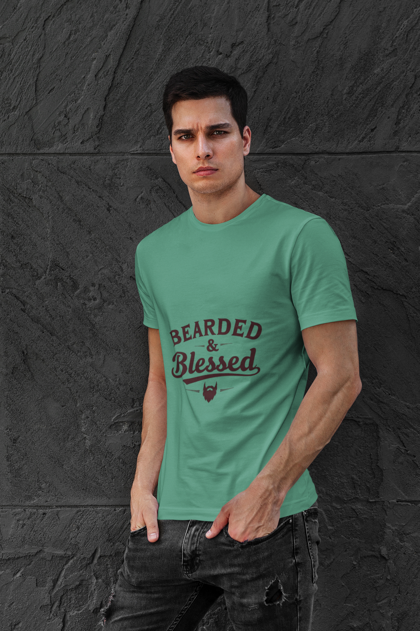 Bearded & Blessed Unisex T-shirt - Father's Day Gift for Beard Lovers product thumbnail image Bearded & Blessed Unisex T-shirt - Father's Day Gift for Beard Lovers product thumbnail image