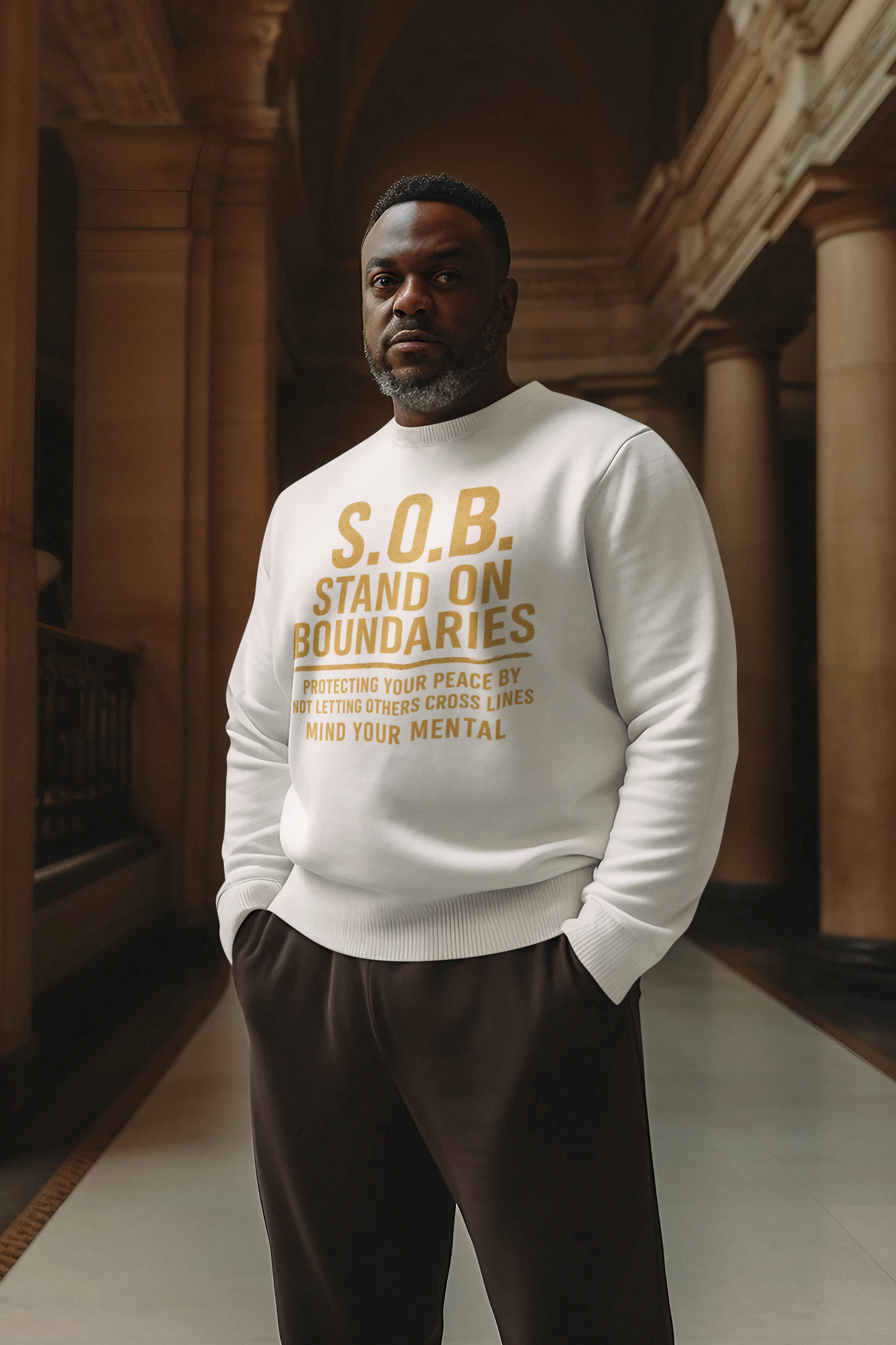 Unisex Inspirational Crewneck Sweatshirt, Cozy Pullover product thumbnail image Unisex Inspirational Crewneck Sweatshirt, Cozy Pullover product thumbnail image