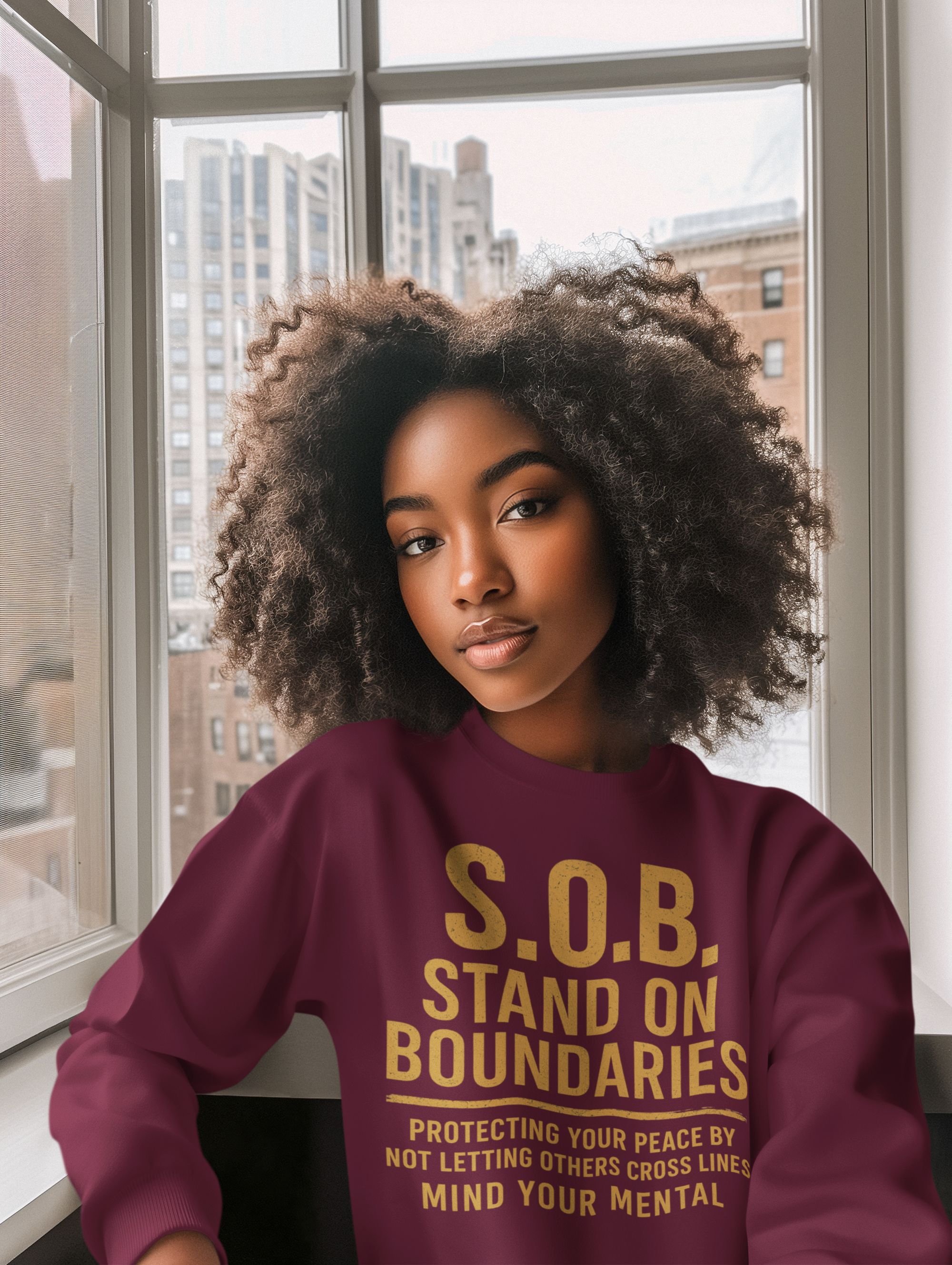 Unisex Inspirational Crewneck Sweatshirt, Cozy Pullover product thumbnail image Unisex Inspirational Crewneck Sweatshirt, Cozy Pullover product thumbnail image