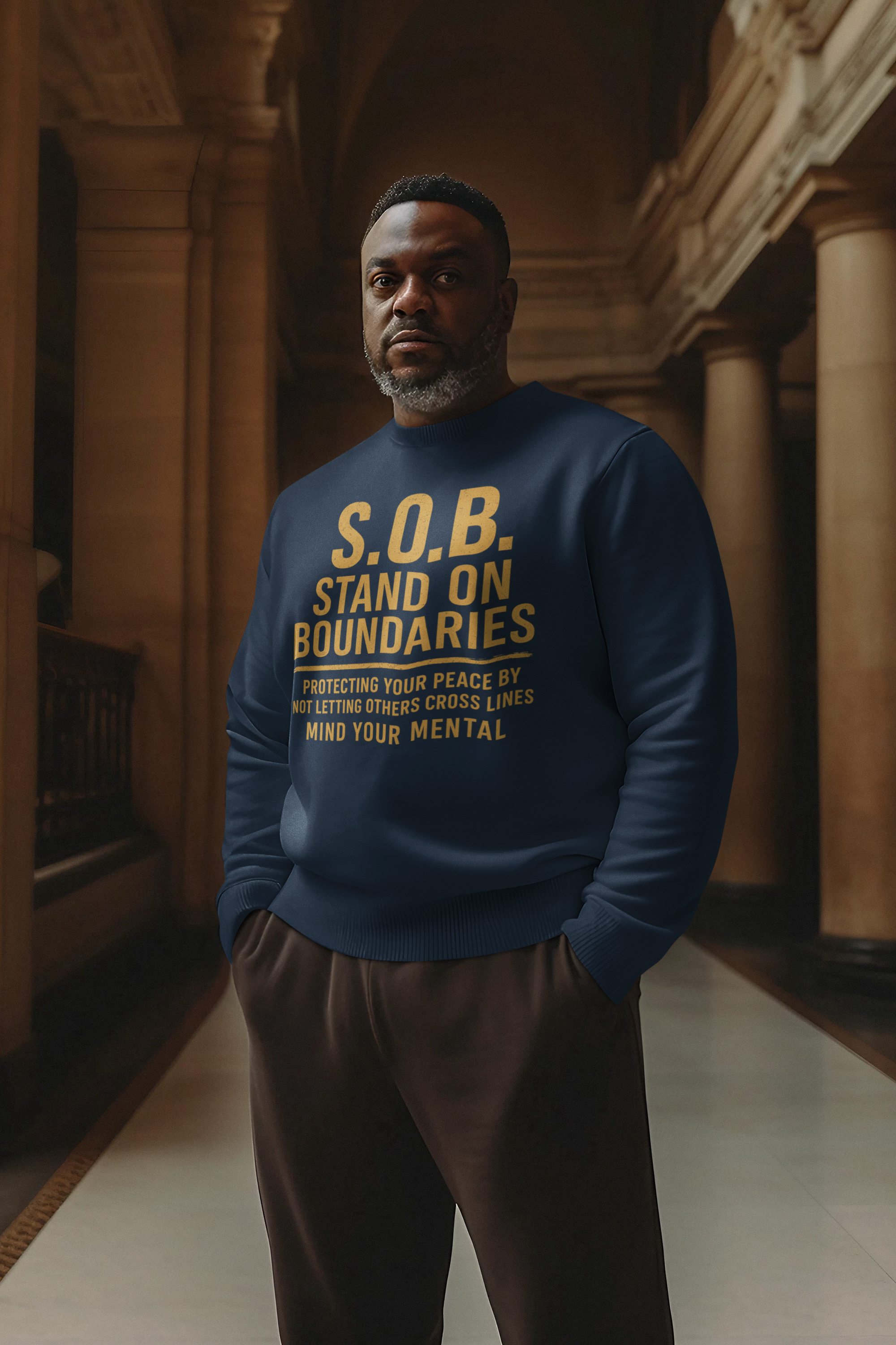 Unisex Inspirational Crewneck Sweatshirt, Cozy Pullover product thumbnail image Unisex Inspirational Crewneck Sweatshirt, Cozy Pullover product thumbnail image