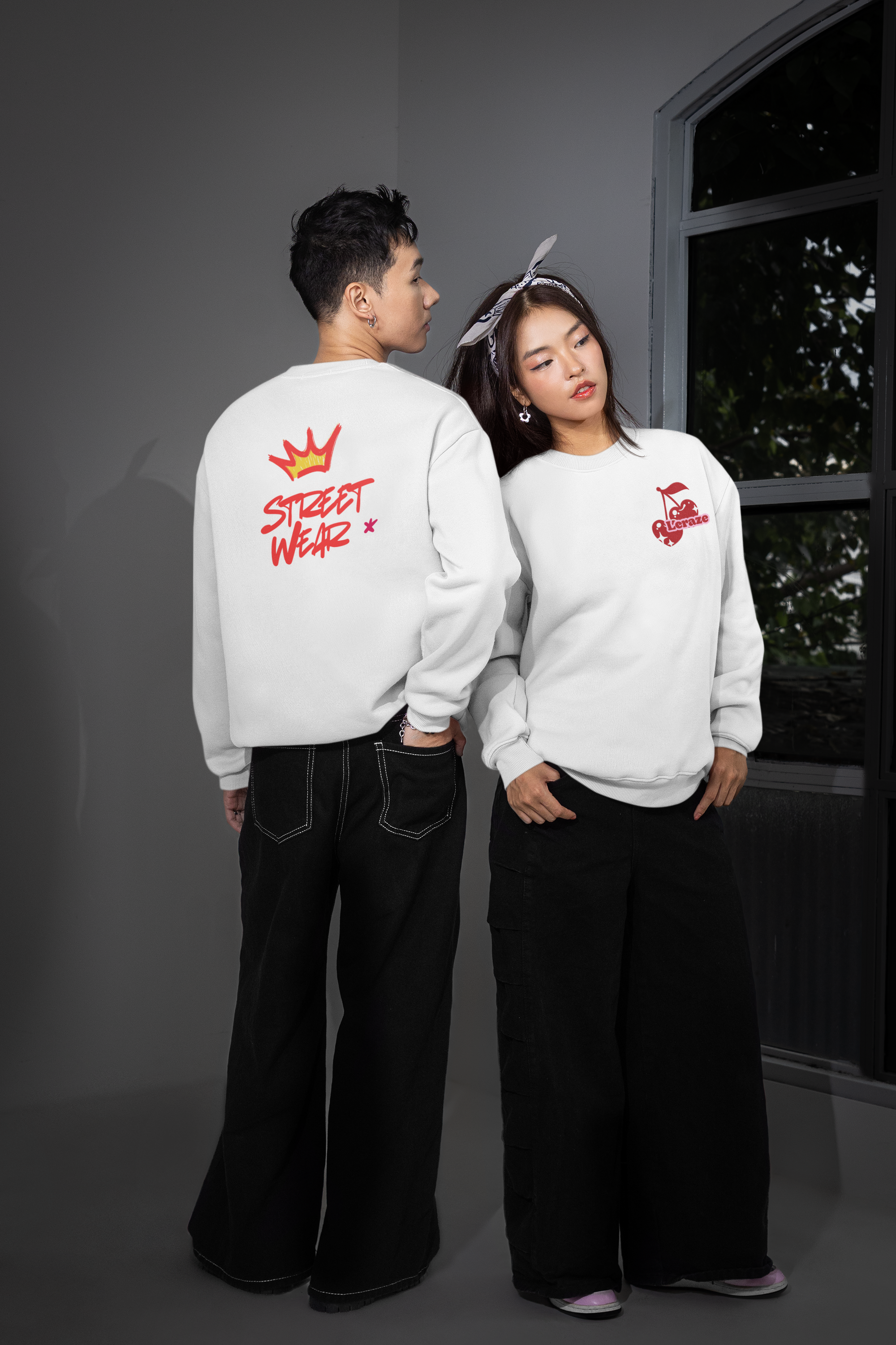 Streetwear Crewneck Sweatshirt Leraze Limited Edition product thumbnail image Streetwear Crewneck Sweatshirt Leraze Limited Edition product thumbnail image