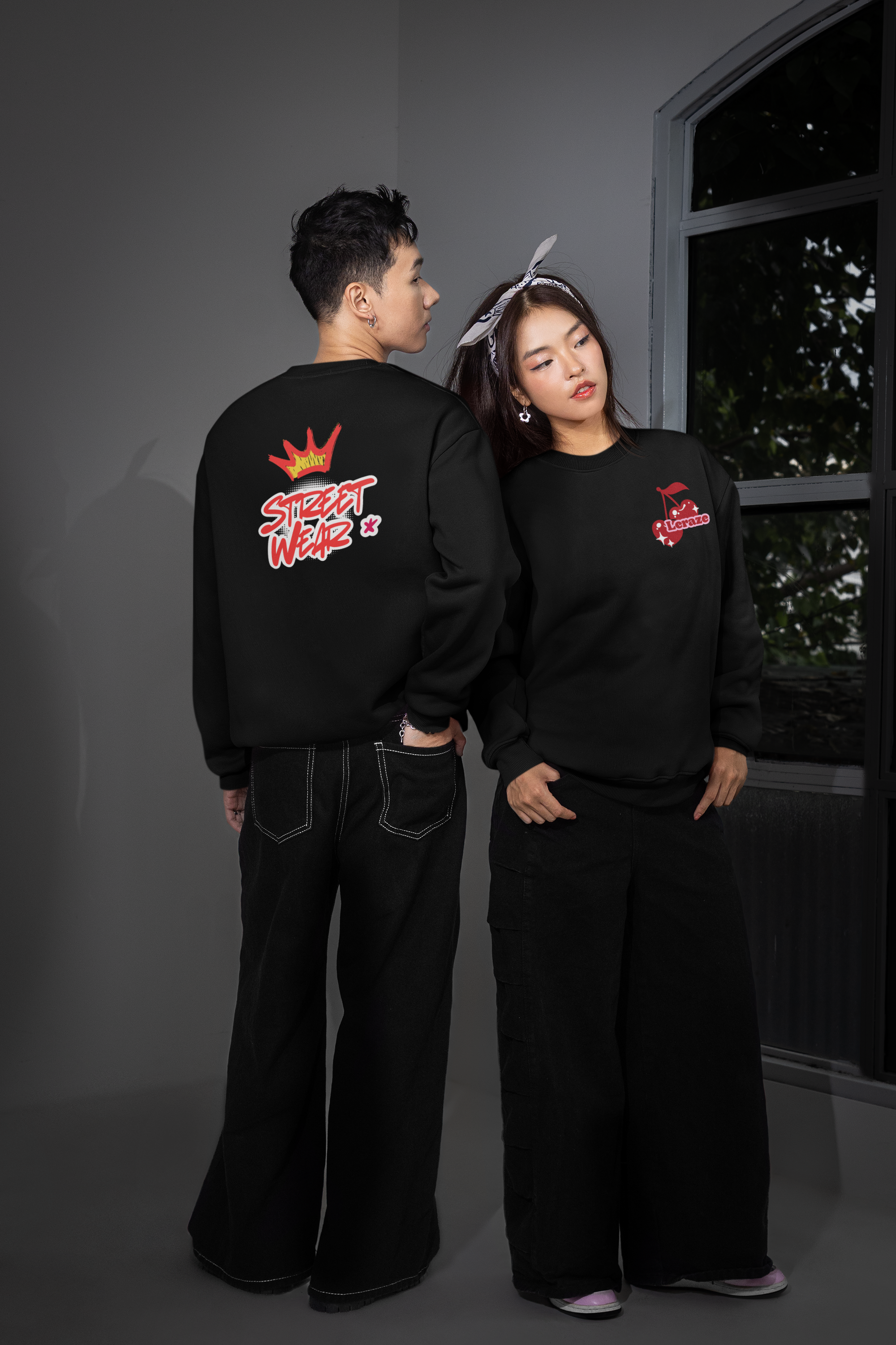 Streetwear Crewneck Sweatshirt Leraze Limited Edition product thumbnail image Streetwear Crewneck Sweatshirt Leraze Limited Edition product thumbnail image