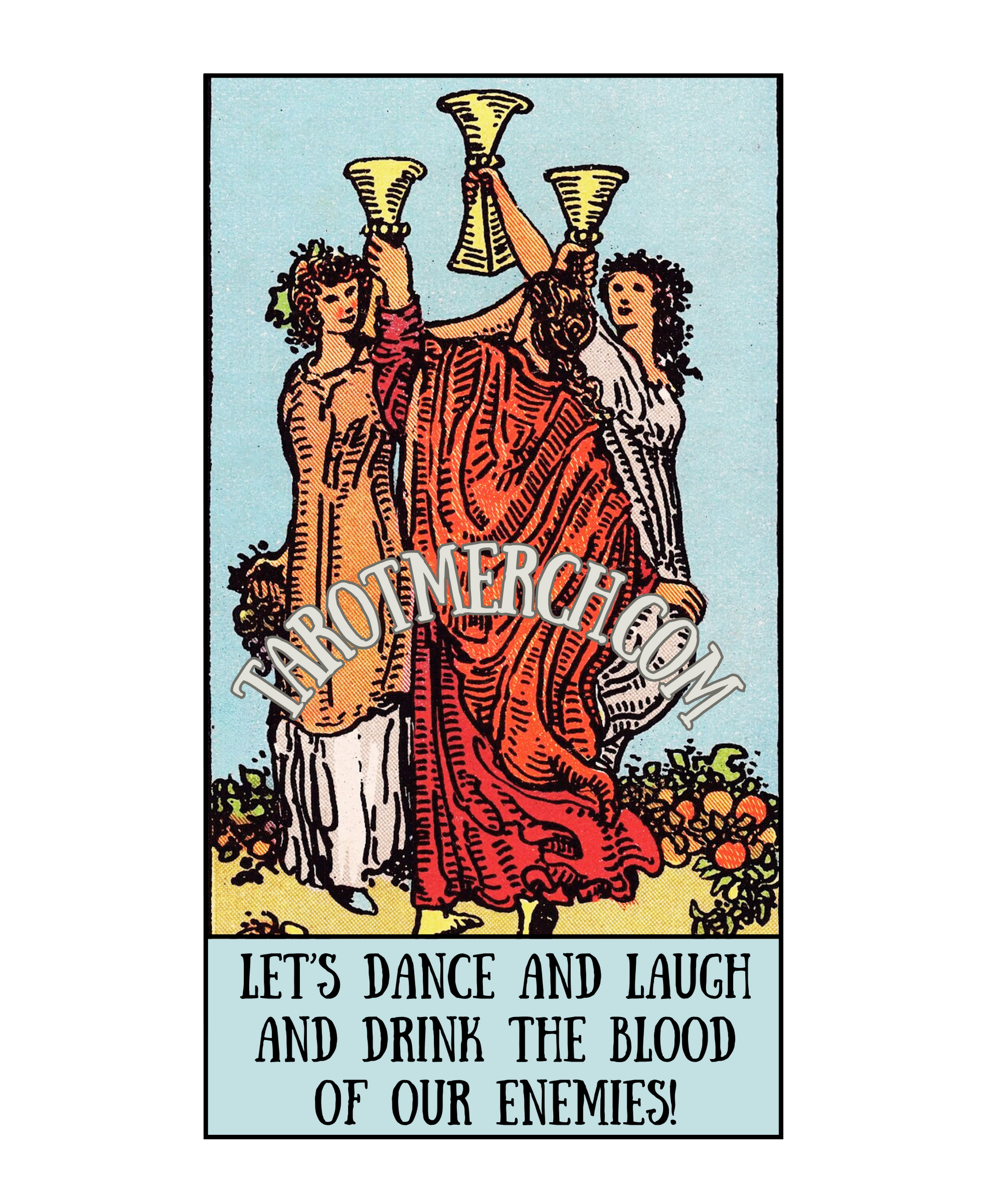 3 of Cups Tee - Celebrating Friendship! product thumbnail image