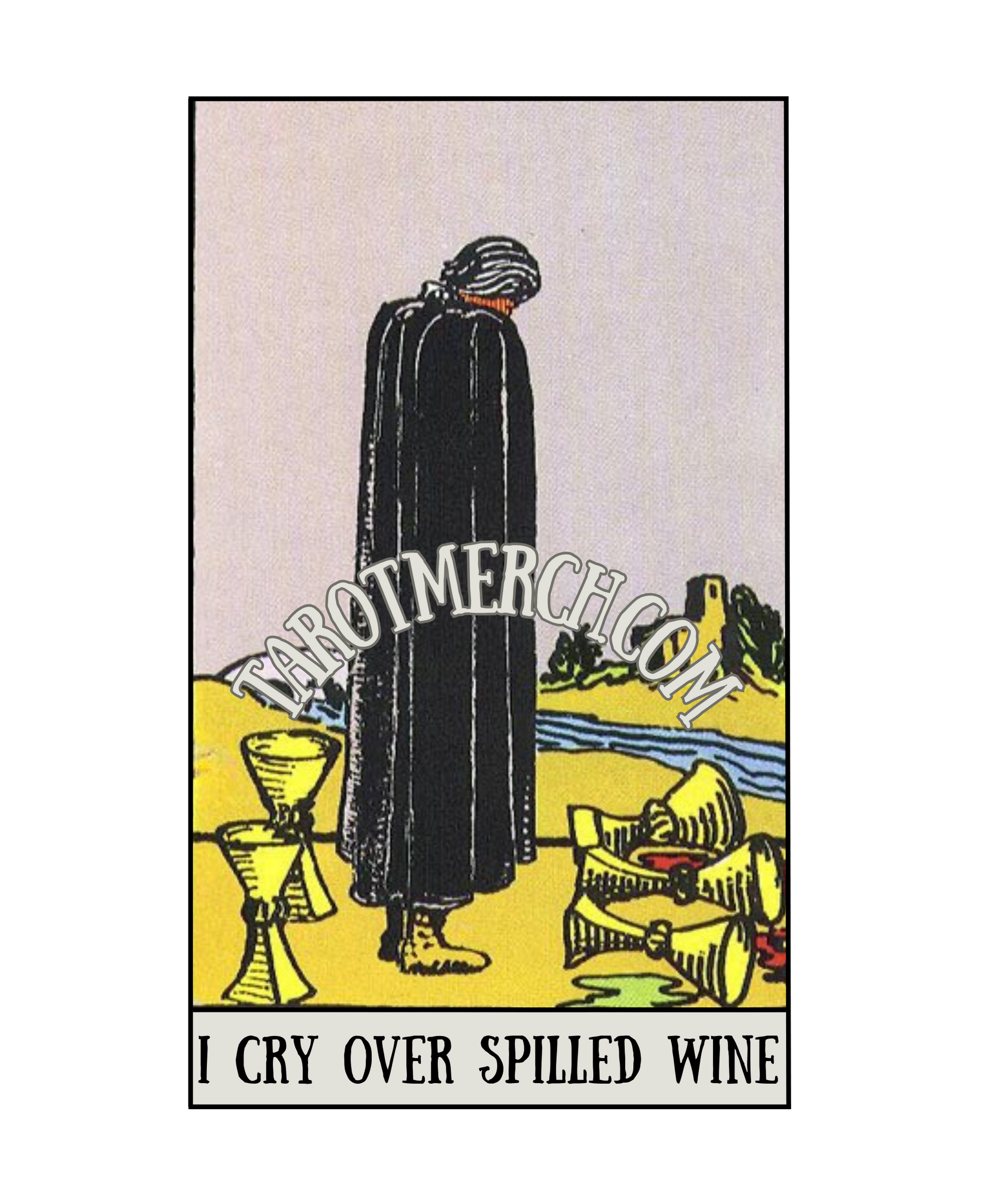 5 of Cups Tee - Spilled Wine 5 of Cups Tee - Spilled Wine