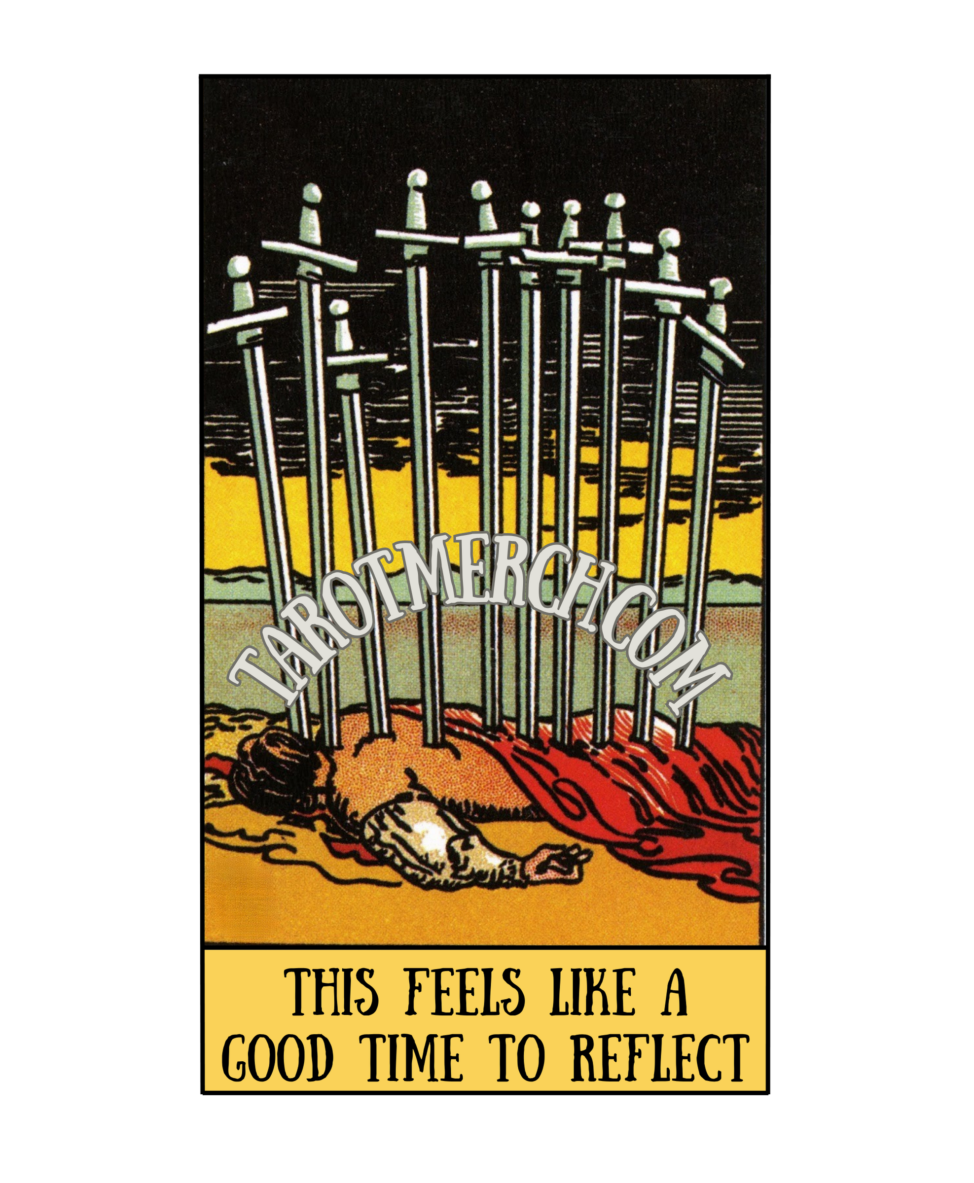 10 of Swords Tee - “Time to Reflect” product thumbnail image