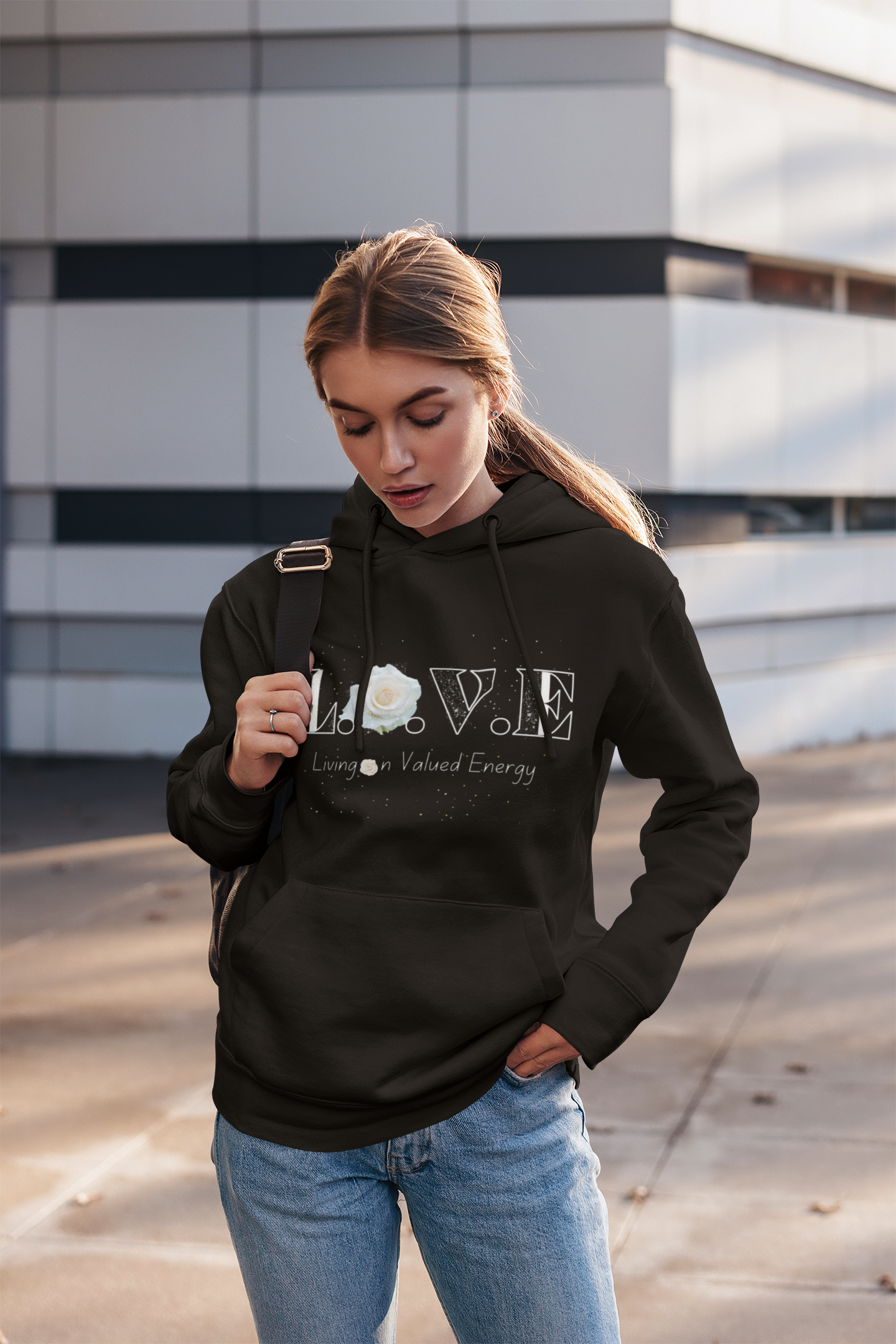 Love Energy Unisex Hoodie, Cozy Hooded Sweatshirt 