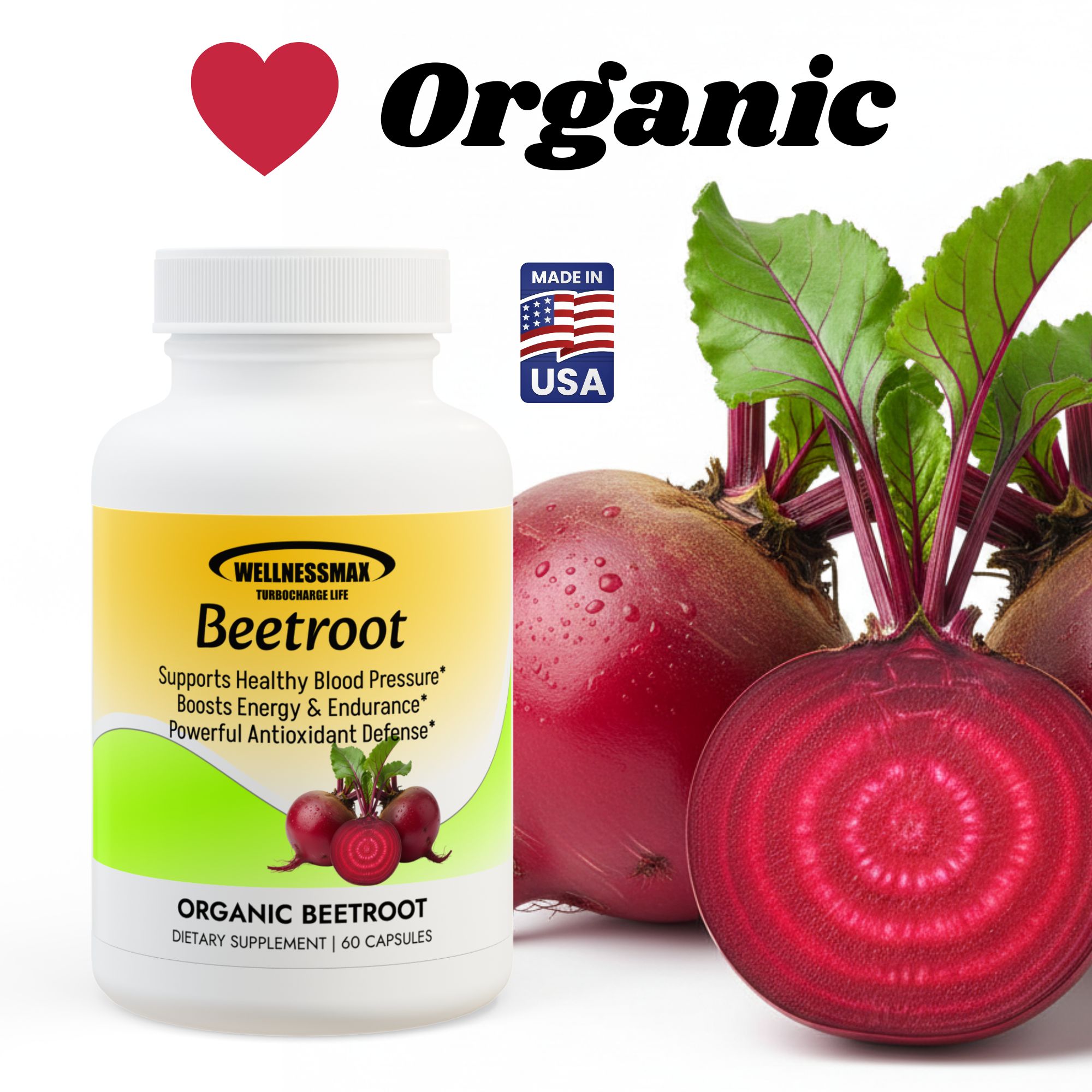 Beetroot Supplement | Improves Energy Levels Beetroot Capsules.