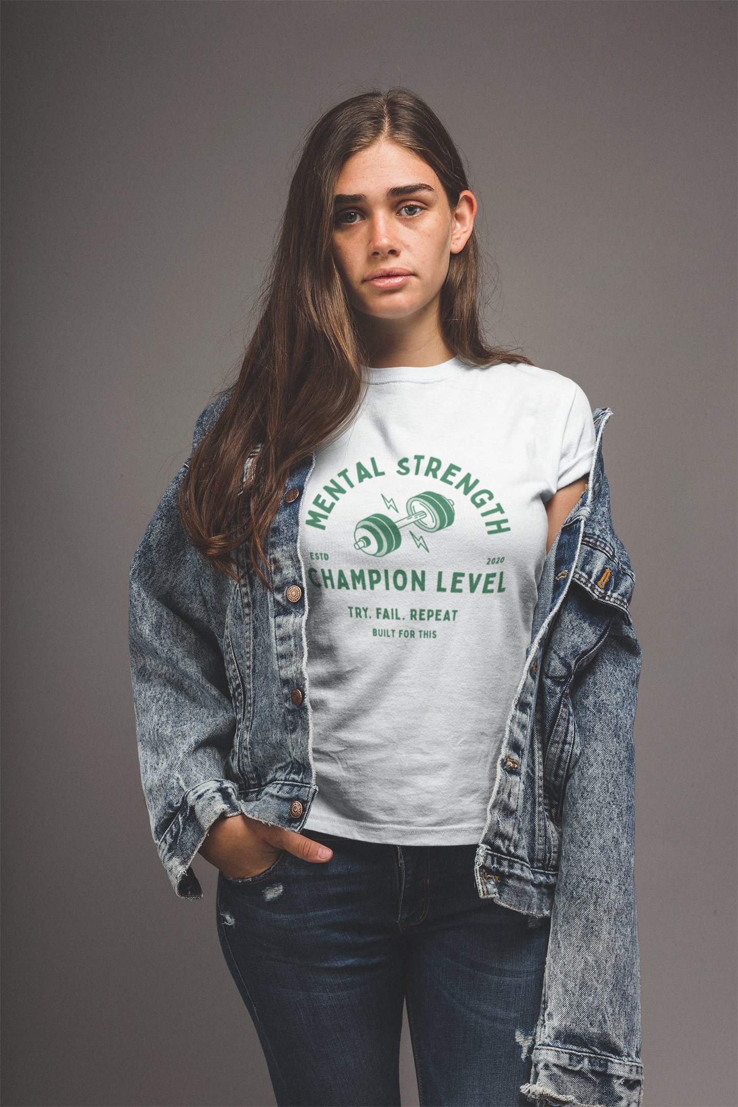 Mental Strength Champion Level Tee, Unisex Fitness Shirt, Motivational Workout Tee, Gym Apparel, Strength Training Gift, Exercise T-shirt product thumbnail image Mental Strength Champion Level Tee, Unisex Fitness Shirt, Motivational Workout Tee, Gym Apparel, Strength Training Gift, Exercise T-shirt product thumbnail image