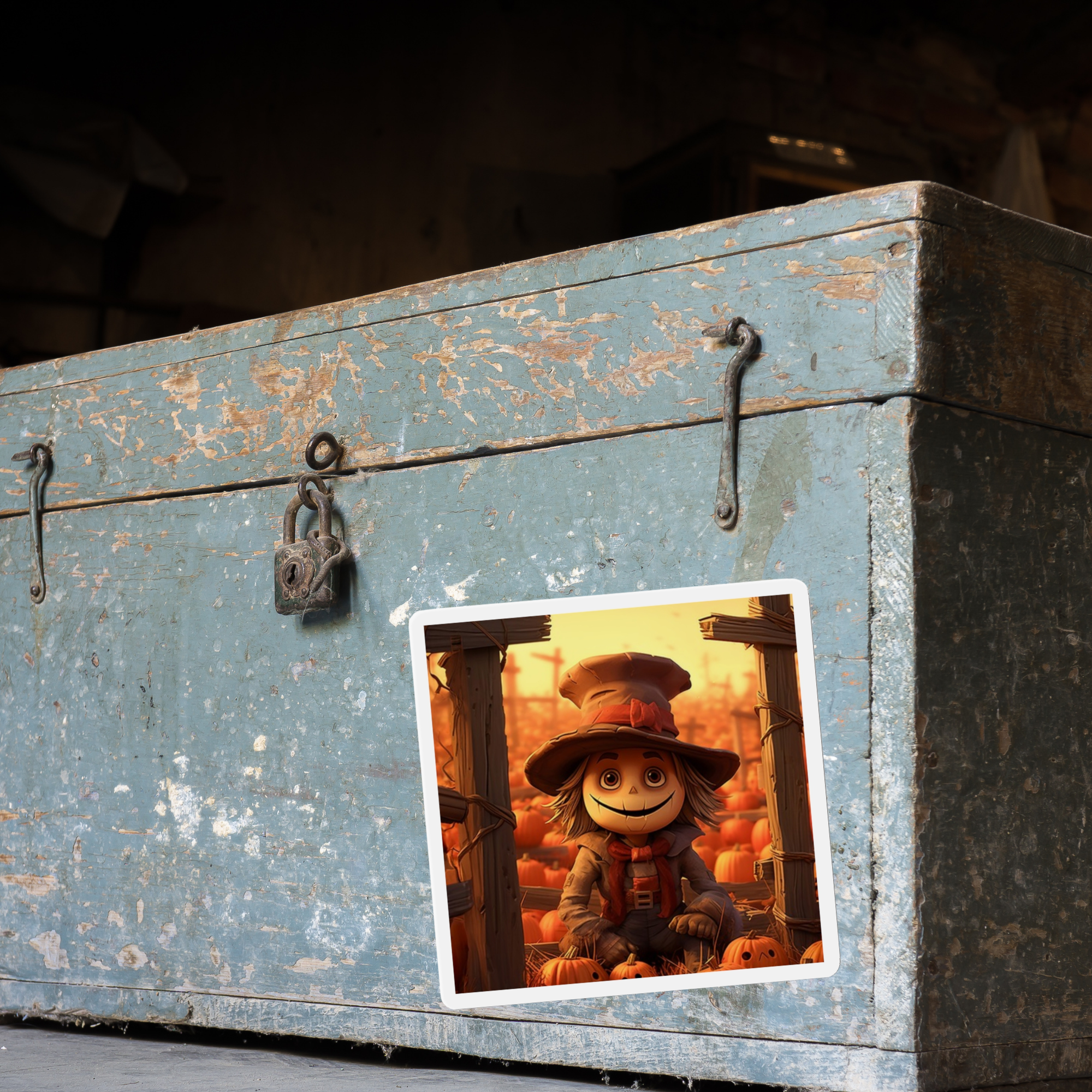 Smiling Scarecrow Die Cut Magnet | Cute Fall Pumpkin Patch Décor | Autumn Kitchen Gift | Halloween Fridge Magnet product thumbnail image Smiling Scarecrow Die Cut Magnet | Cute Fall Pumpkin Patch Décor | Autumn Kitchen Gift | Halloween Fridge Magnet product thumbnail image