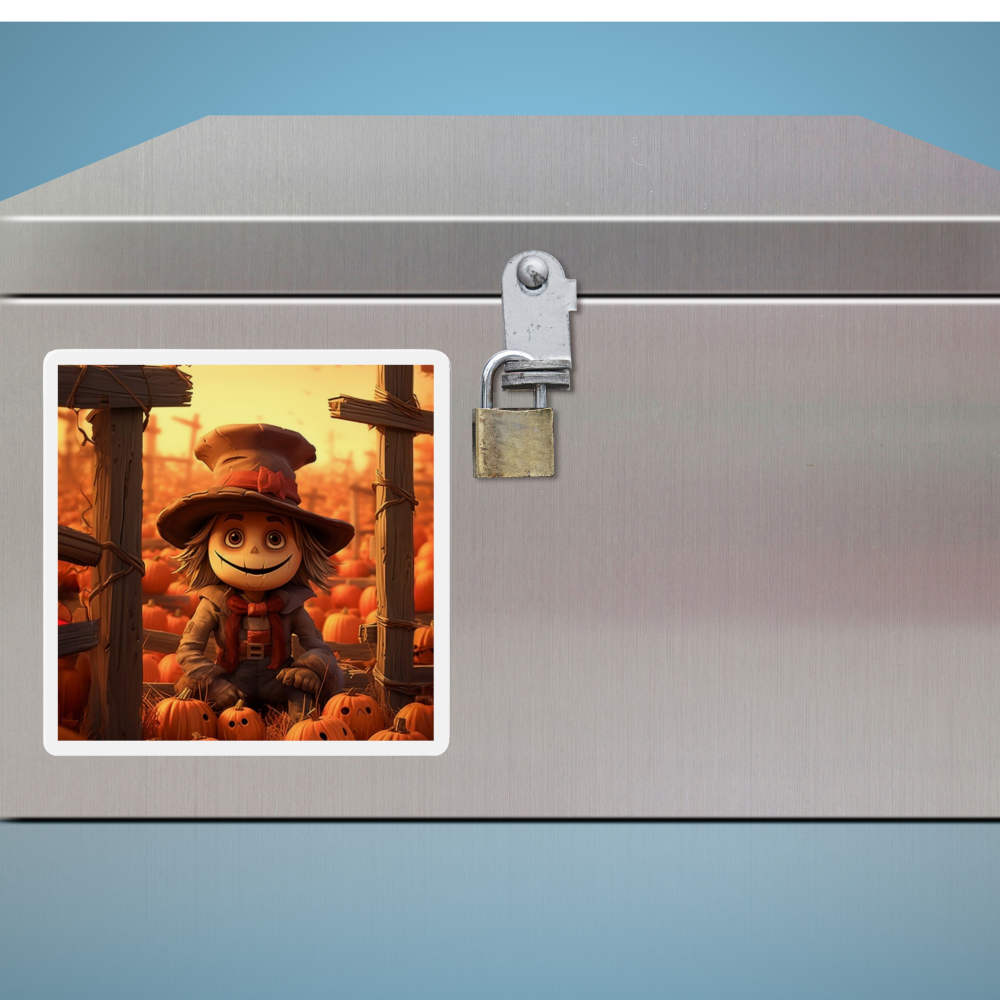 Smiling Scarecrow Die Cut Magnet | Cute Fall Pumpkin Patch Décor | Autumn Kitchen Gift | Halloween Fridge Magnet product thumbnail image Smiling Scarecrow Die Cut Magnet | Cute Fall Pumpkin Patch Décor | Autumn Kitchen Gift | Halloween Fridge Magnet product thumbnail image