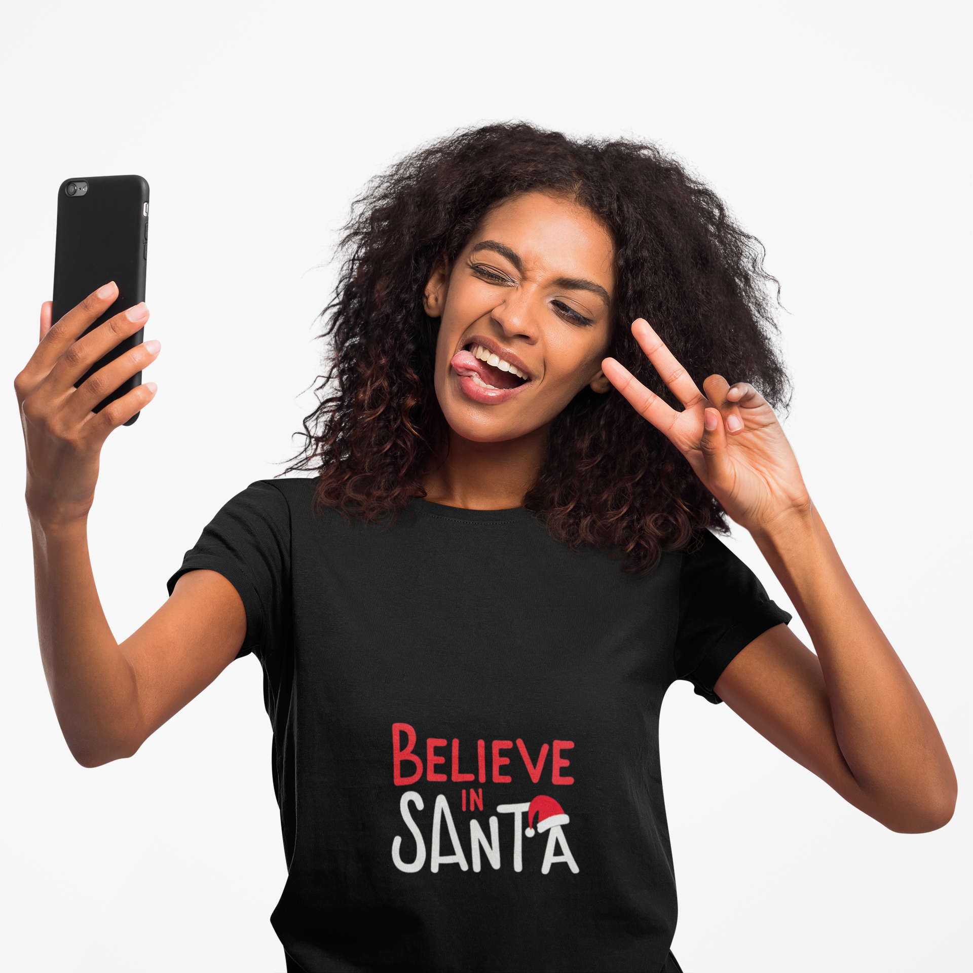 Christmas Graphic Tee - Believe in Santa T-Shirt product thumbnail image