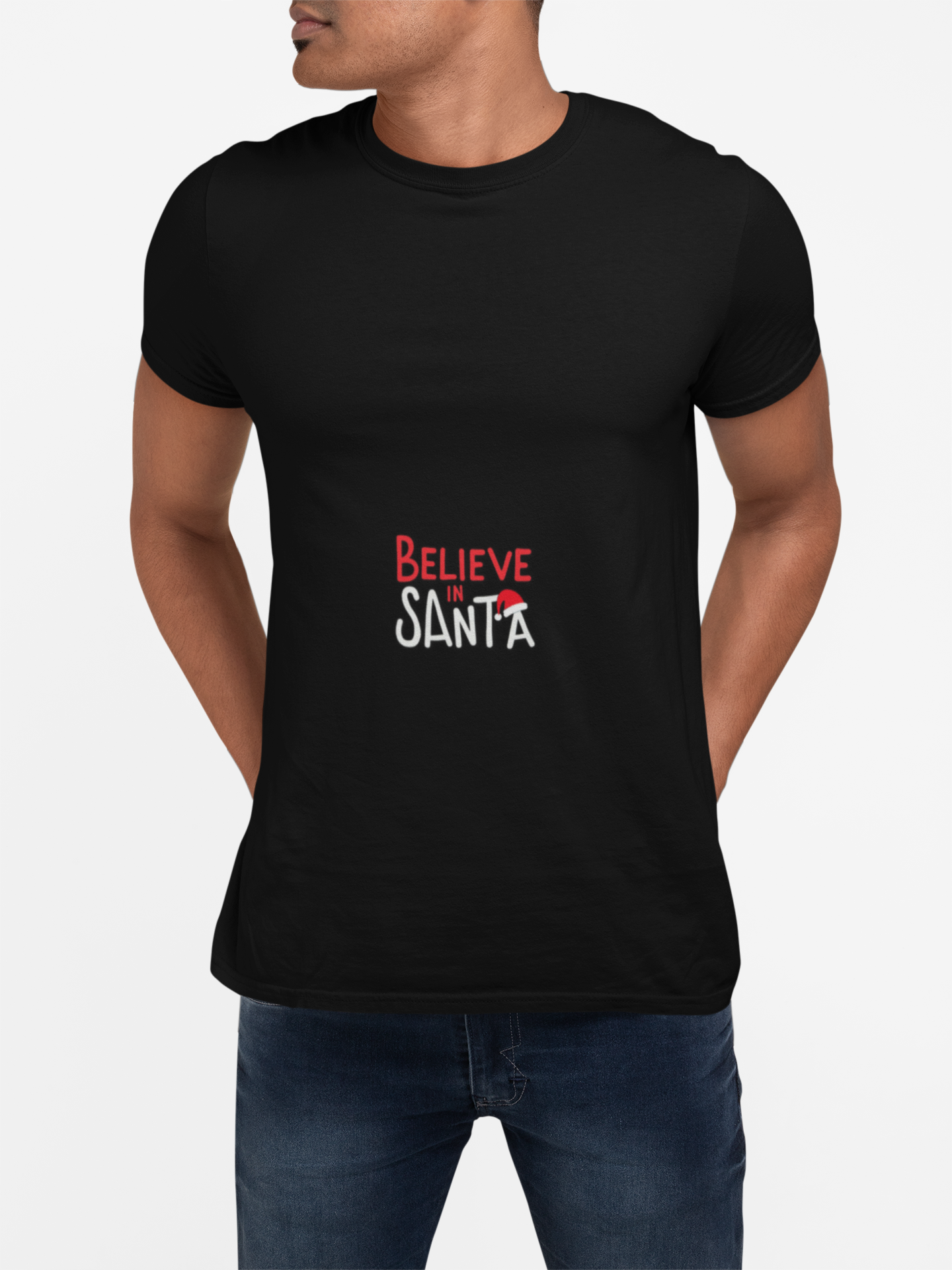 Christmas Graphic Tee - Believe in Santa T-Shirt product thumbnail image
