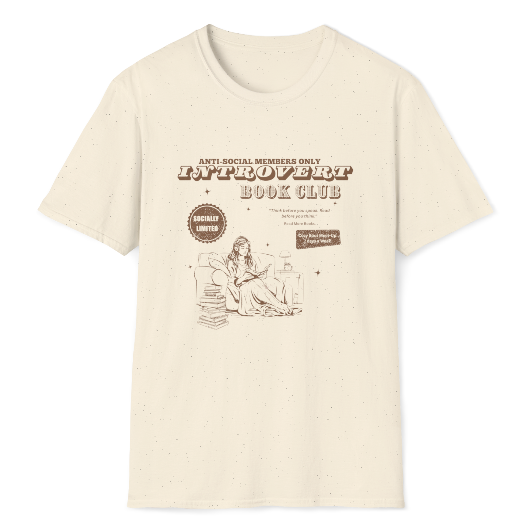 Introvert Book Club Graphic T-Shirt