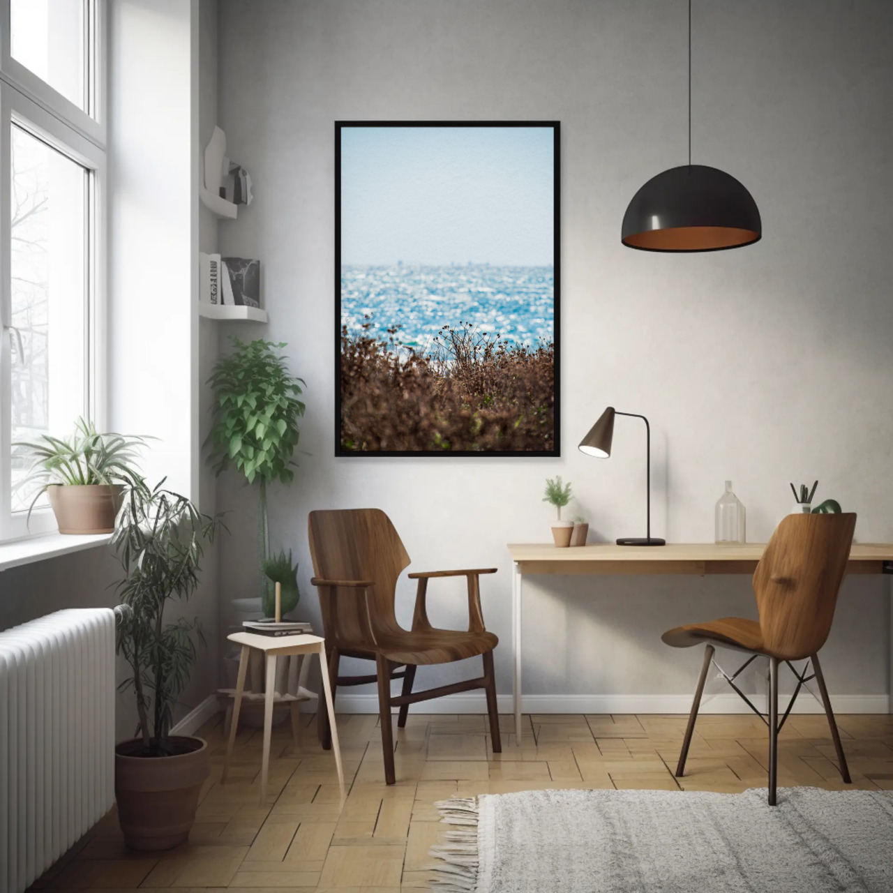 Ocean Breeze Fine Art Prints - Passepartout Framed Decor, Coastal Home Art, Beach House Decor, Gift for Art Lovers, Nautical Wall [...] product thumbnail image