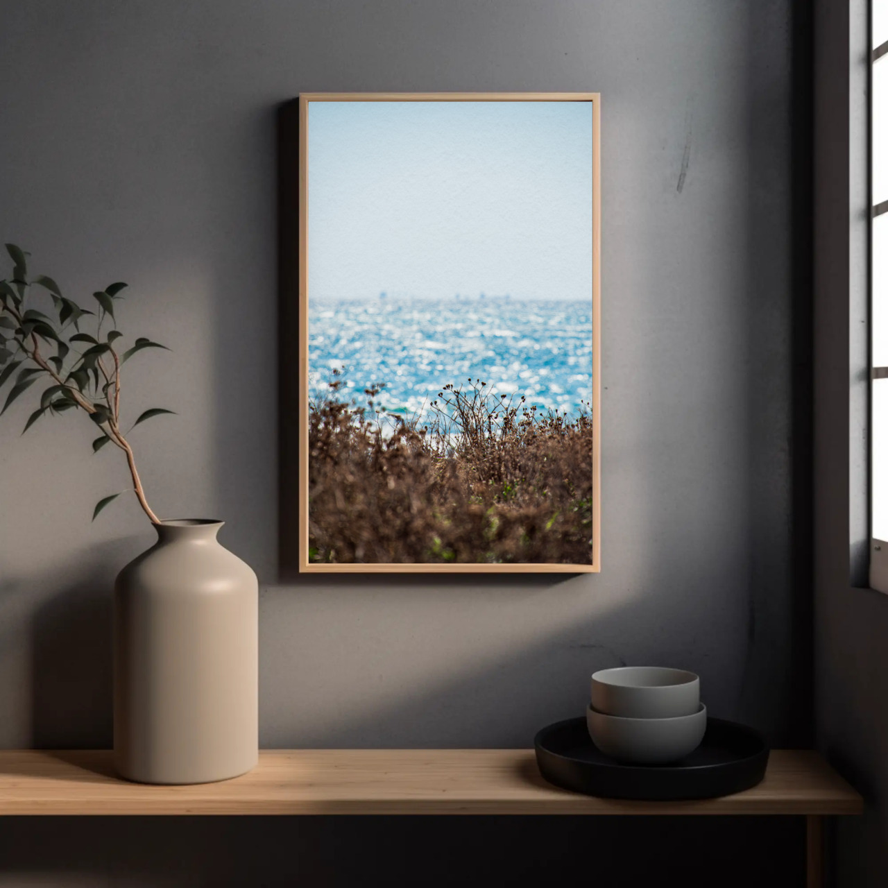 Ocean Breeze Fine Art Prints - Passepartout Framed Decor, Coastal Home Art, Beach House Decor, Gift for Art Lovers, Nautical Wall [...] product thumbnail image