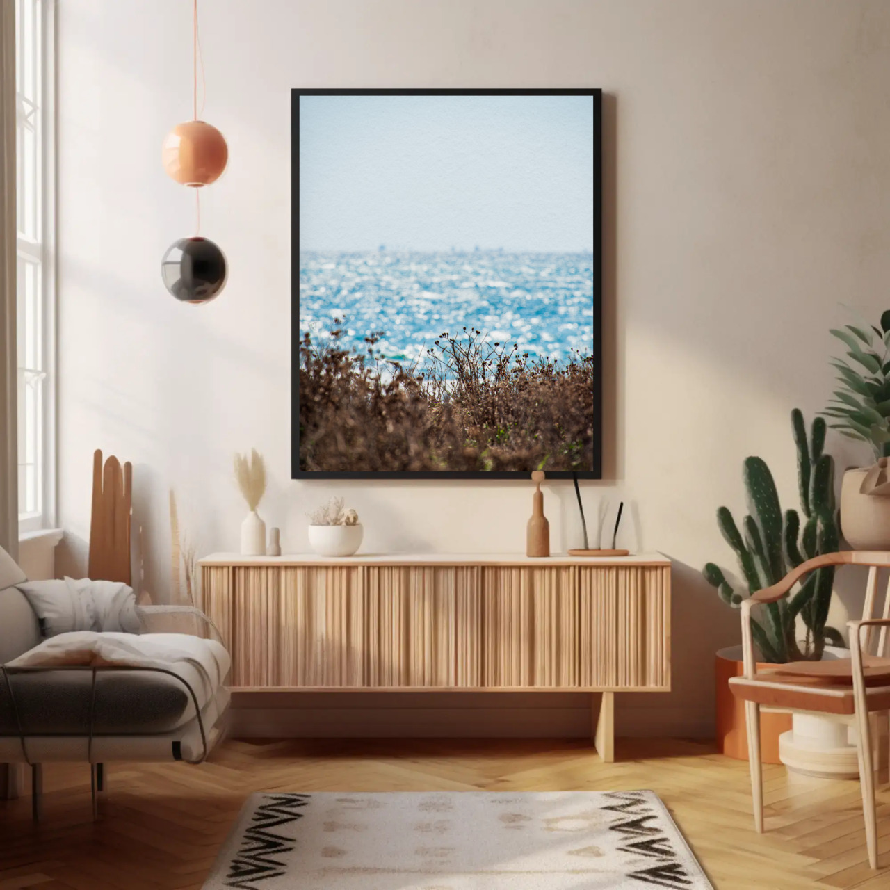 Ocean Breeze Fine Art Prints - Passepartout Framed Decor, Coastal Home Art, Beach House Decor, Gift for Art Lovers, Nautical Wall [...] product thumbnail image