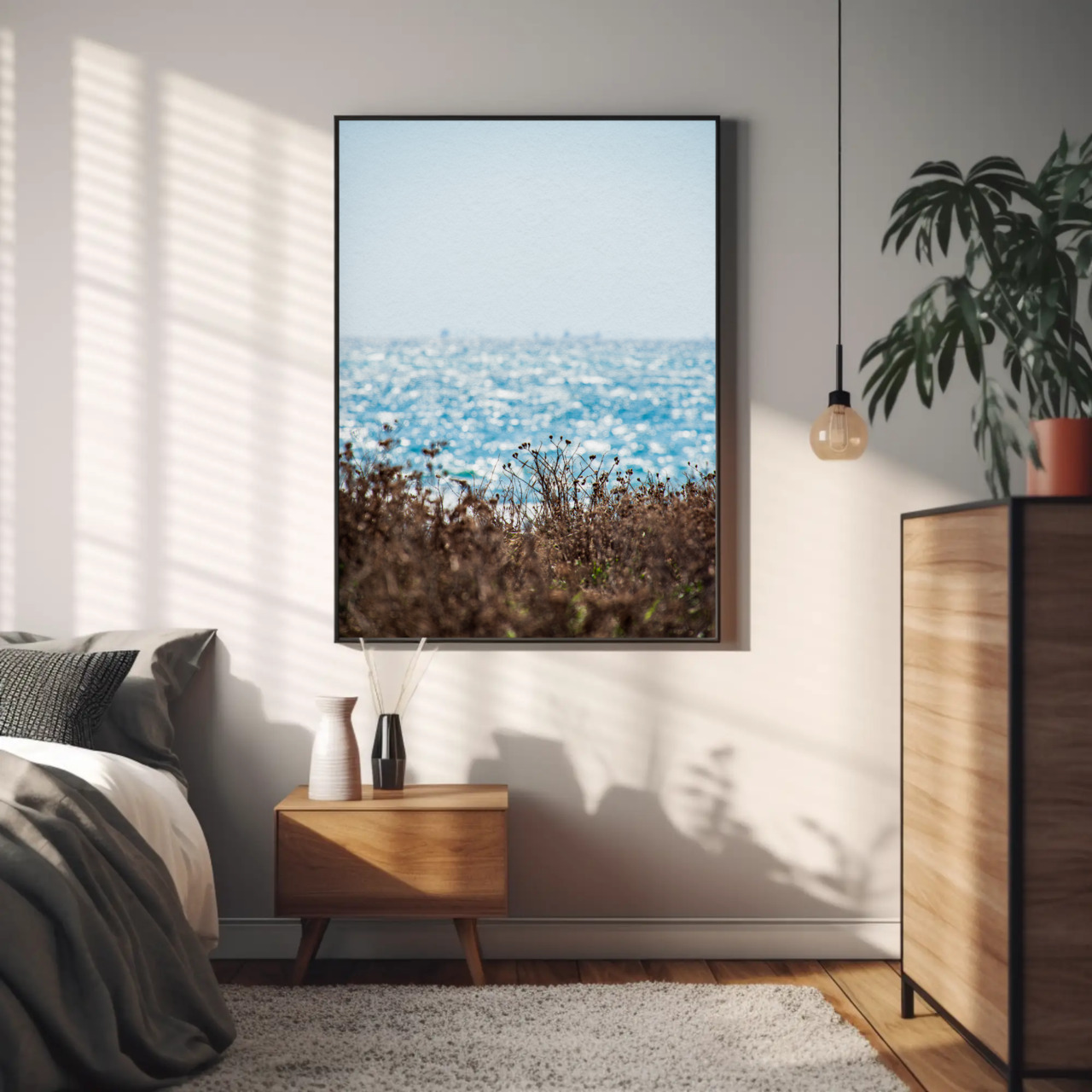 Ocean Breeze Fine Art Prints - Passepartout Framed Decor, Coastal Home Art, Beach House Decor, Gift for Art Lovers, Nautical Wall [...] product thumbnail image