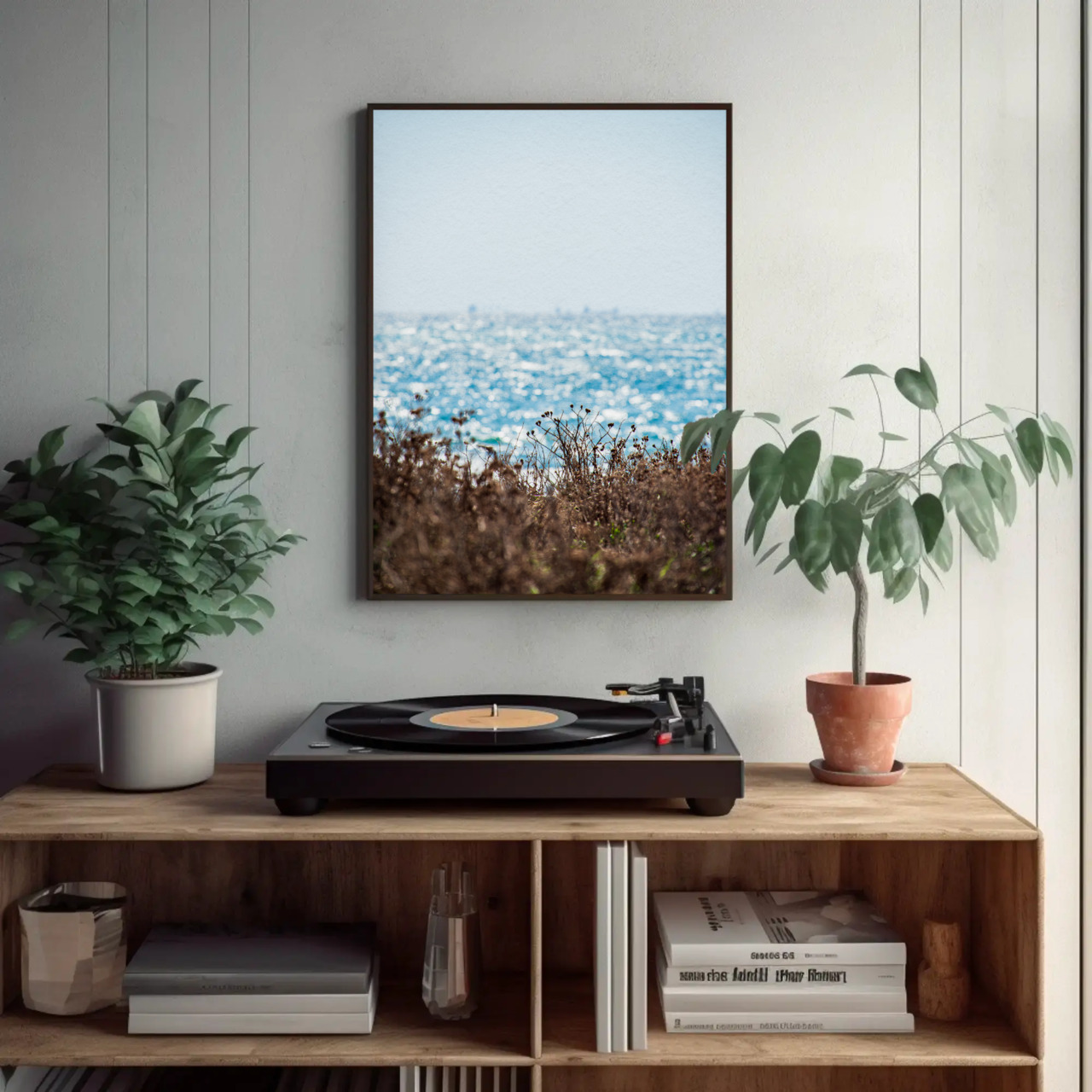 Ocean Breeze Fine Art Prints - Passepartout Framed Decor, Coastal Home Art, Beach House Decor, Gift for Art Lovers, Nautical Wall [...] product thumbnail image