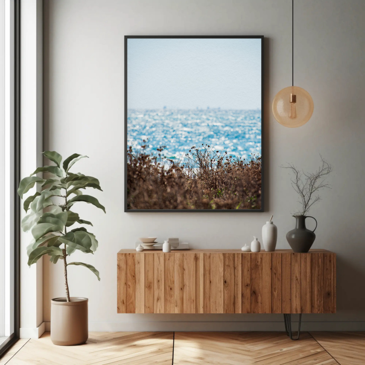 Ocean Breeze Fine Art Prints - Passepartout Framed Decor, Coastal Home Art, Beach House Decor, Gift for Art Lovers, Nautical Wall [...] product thumbnail image