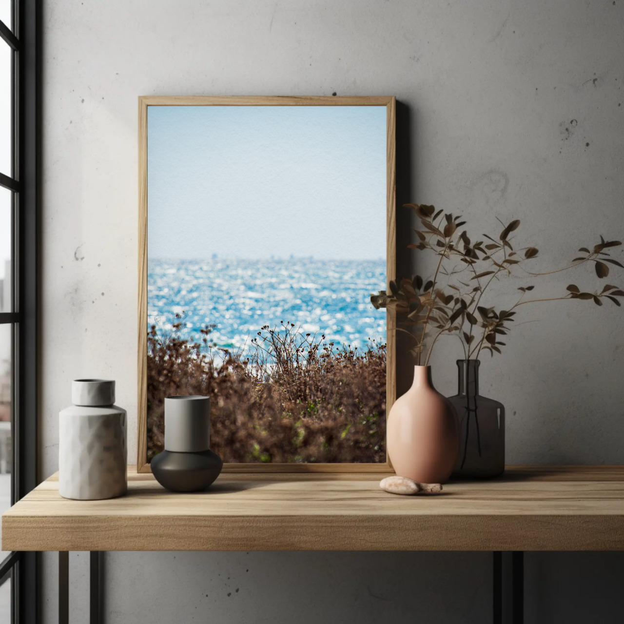 Ocean Breeze Fine Art Prints - Passepartout Framed Decor, Coastal Home Art, Beach House Decor, Gift for Art Lovers, Nautical Wall [...] product thumbnail image