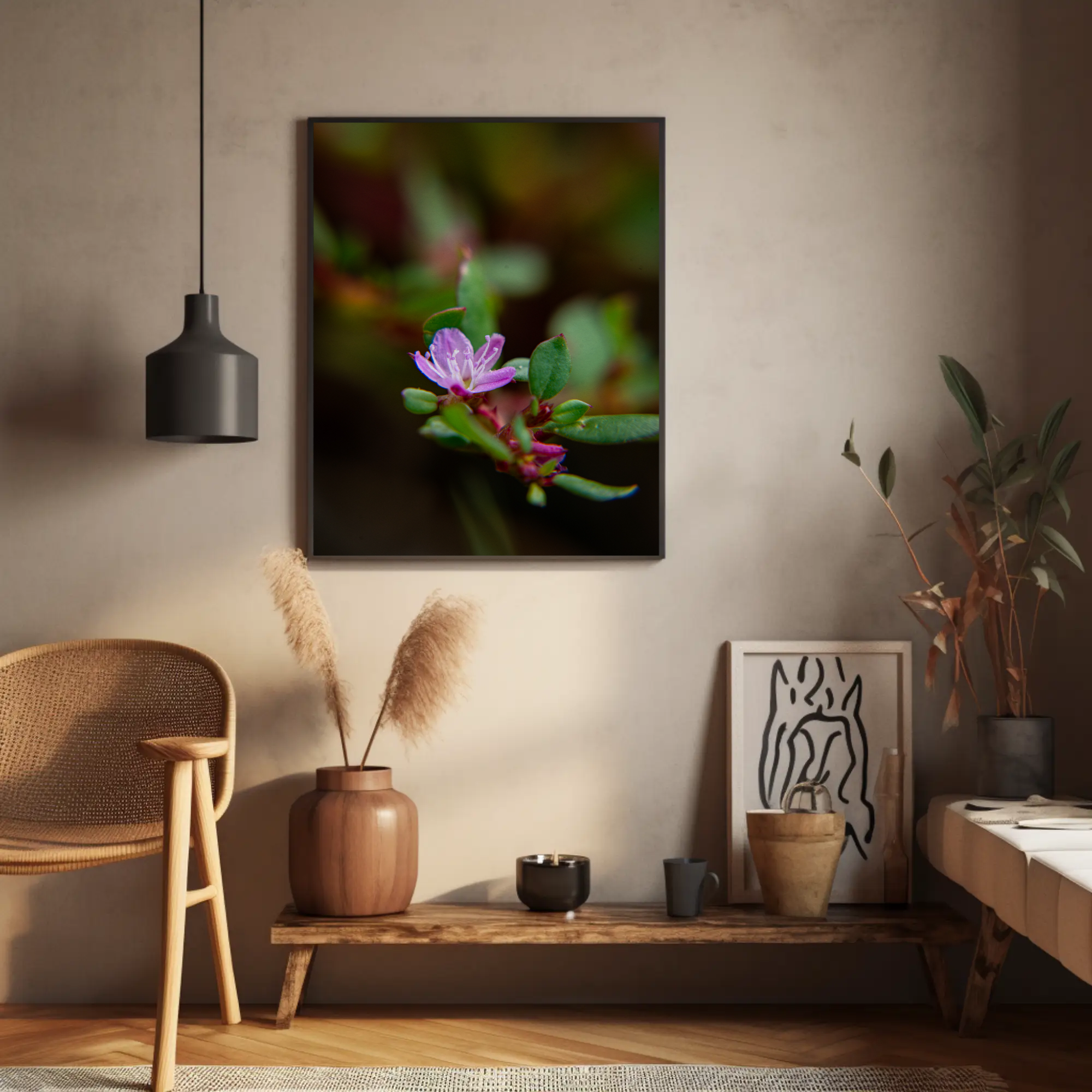 Floral Art Print, Framed Botanical Decor, Wall Art for Home, Eco-Friendly Gift, Nature-Inspired Print, Modern Interior Decoration product thumbnail image Floral Art Print, Framed Botanical Decor, Wall Art for Home, Eco-Friendly Gift, Nature-Inspired Print, Modern Interior Decoration product thumbnail image