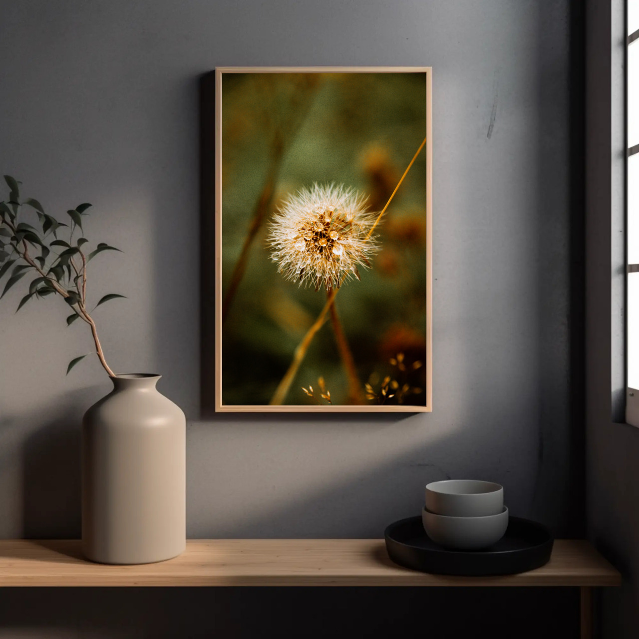 Framed Fine Art Print - Nature Photography, Dandelion Wall Art, Home Decor, Gift for Nature Lovers, Botanical Art product thumbnail image Framed Fine Art Print - Nature Photography, Dandelion Wall Art, Home Decor, Gift for Nature Lovers, Botanical Art product thumbnail image