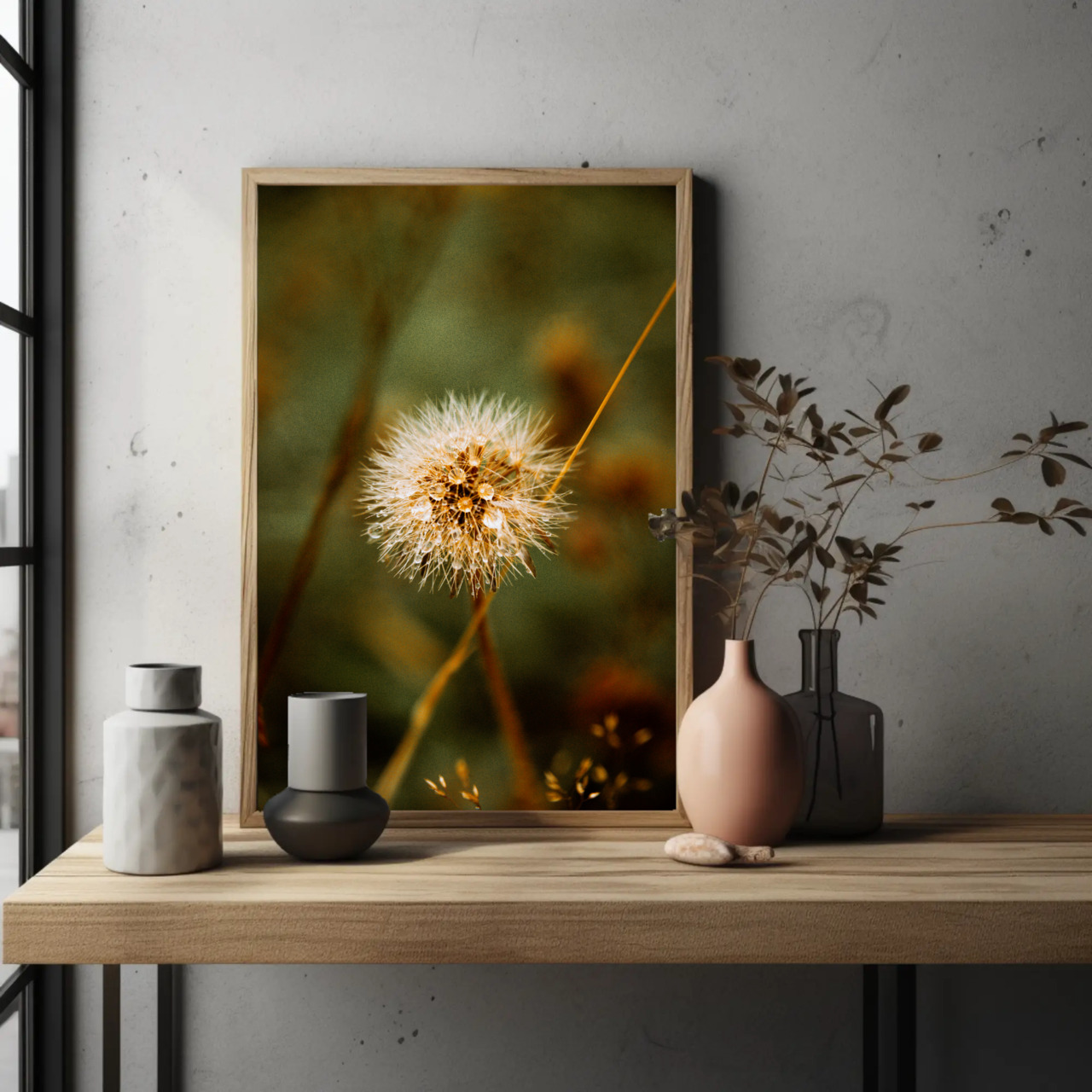 Framed Fine Art Print - Nature Photography, Dandelion Wall Art, Home Decor, Gift for Nature Lovers, Botanical Art product thumbnail image Framed Fine Art Print - Nature Photography, Dandelion Wall Art, Home Decor, Gift for Nature Lovers, Botanical Art product thumbnail image
