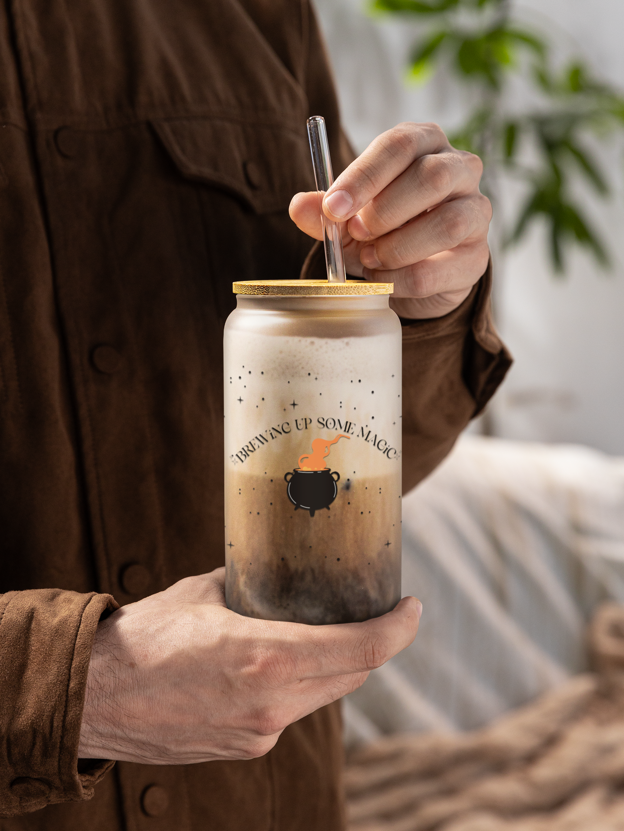 Brewing Up Some Magic 16oz Glass 