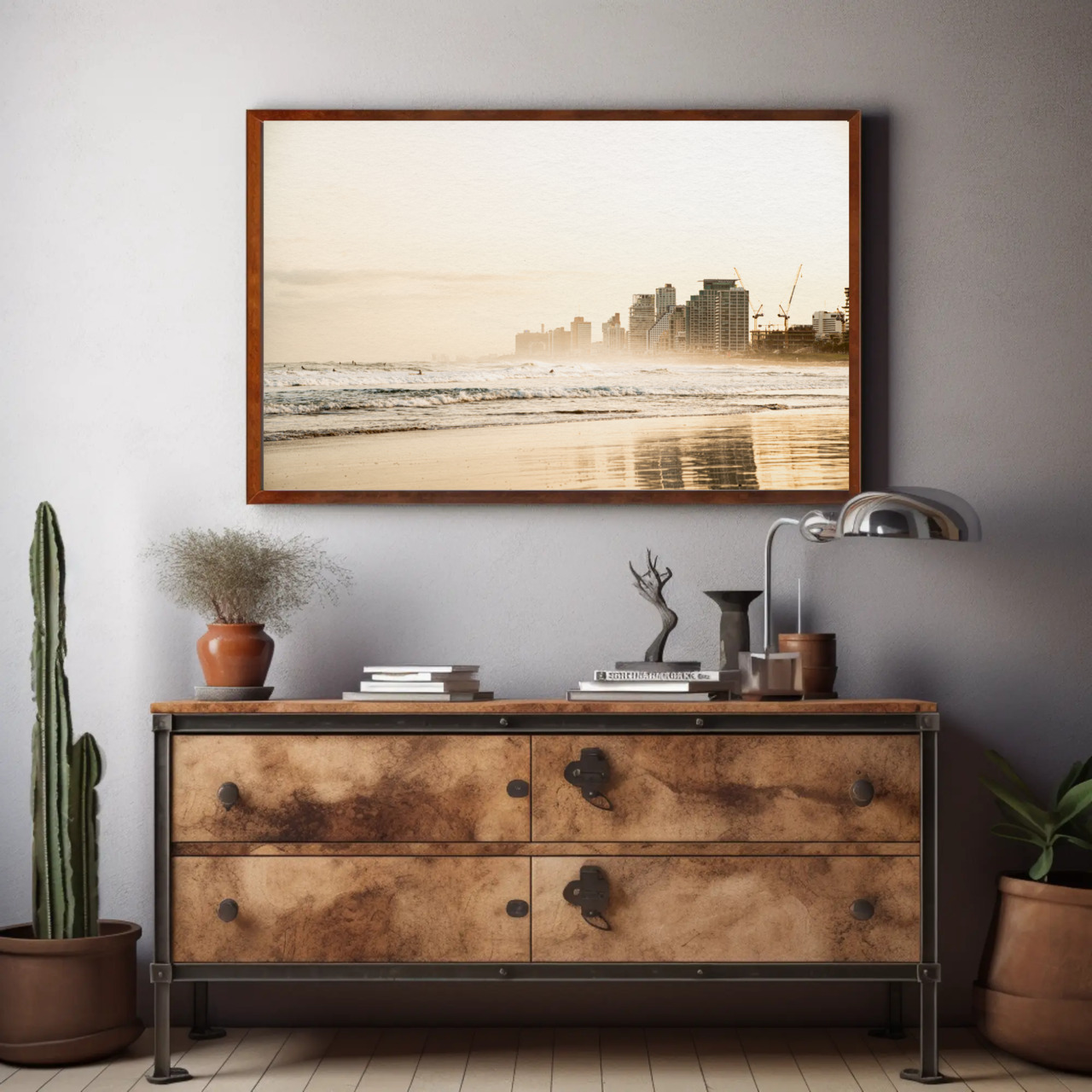 Elegant Beachscape Fine Art Prints, Coastal Decor, Wall Art, Home Aesthetics, Gift for Ocean Lovers, Minimalist Design, Framed Prints product thumbnail image