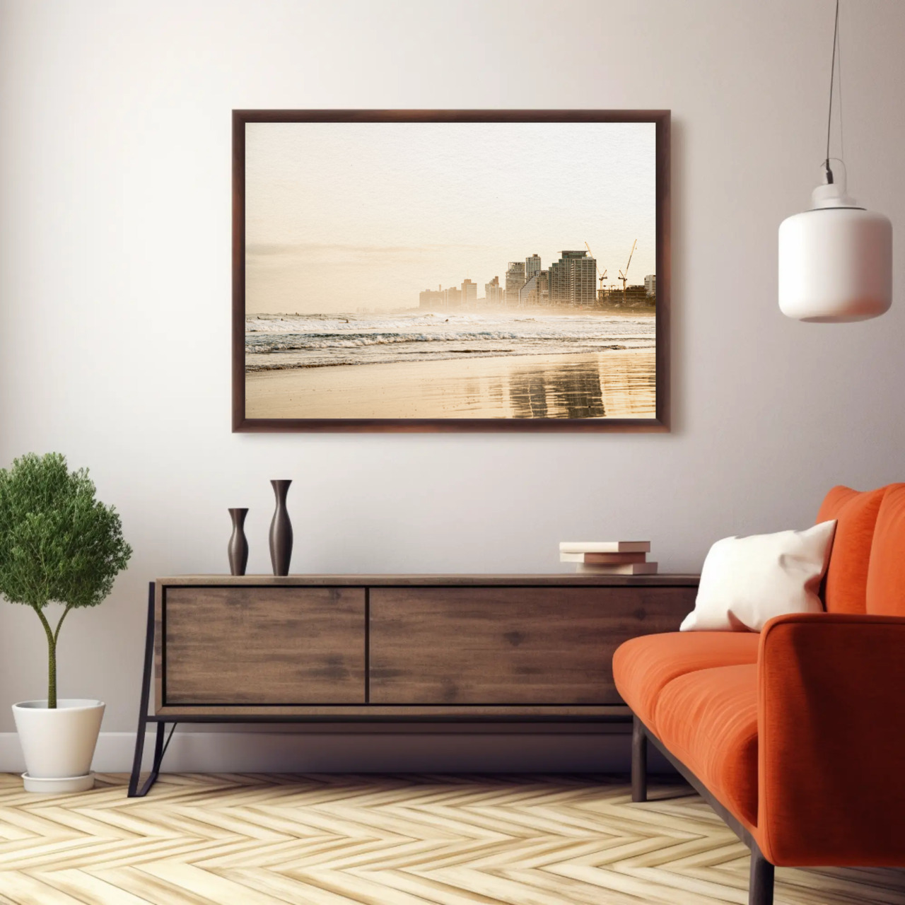 Elegant Beachscape Fine Art Prints, Coastal Decor, Wall Art, Home Aesthetics, Gift for Ocean Lovers, Minimalist Design, Framed Prints product thumbnail image