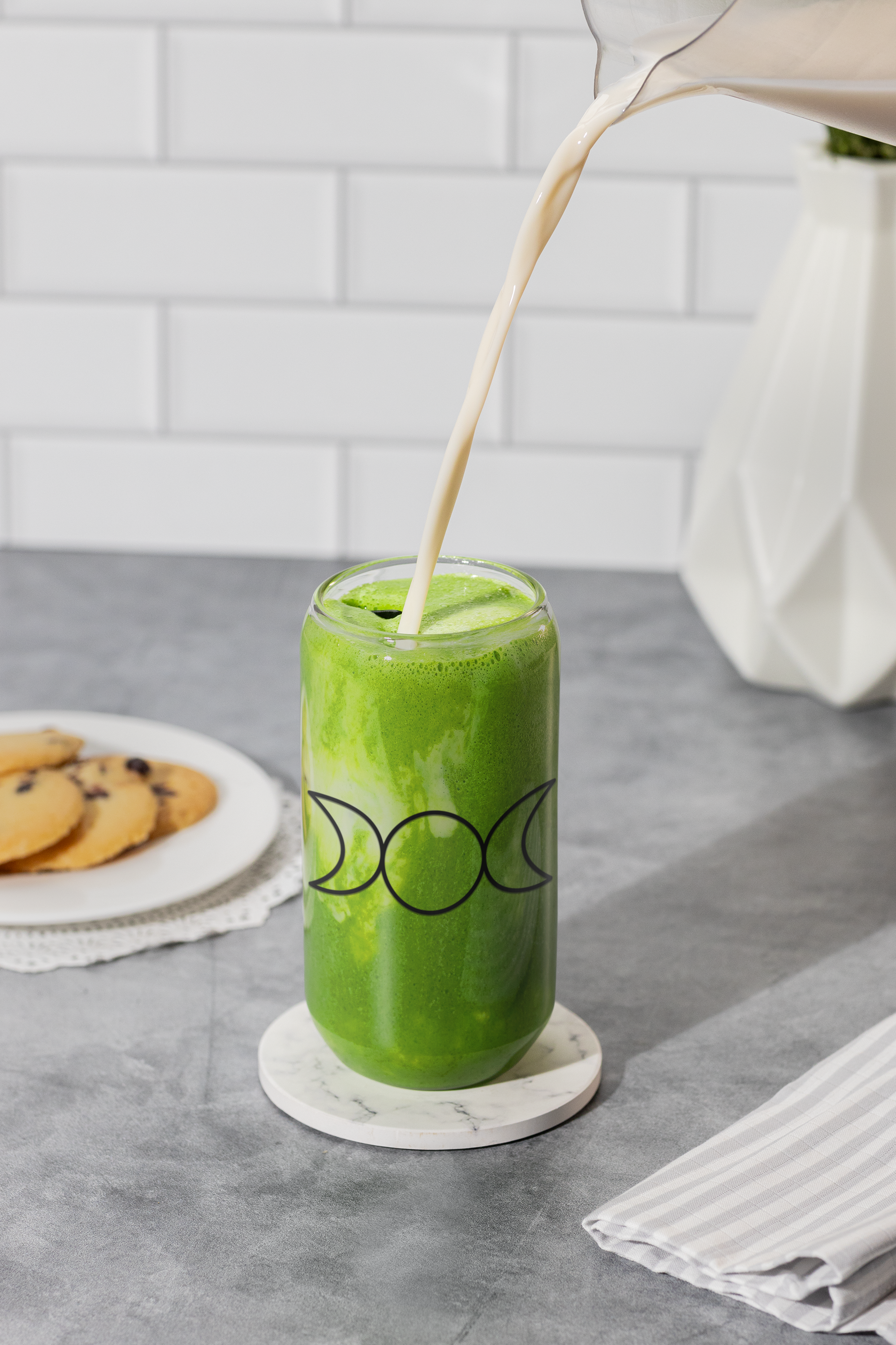 Triple Goddess 16oz Glass Cup