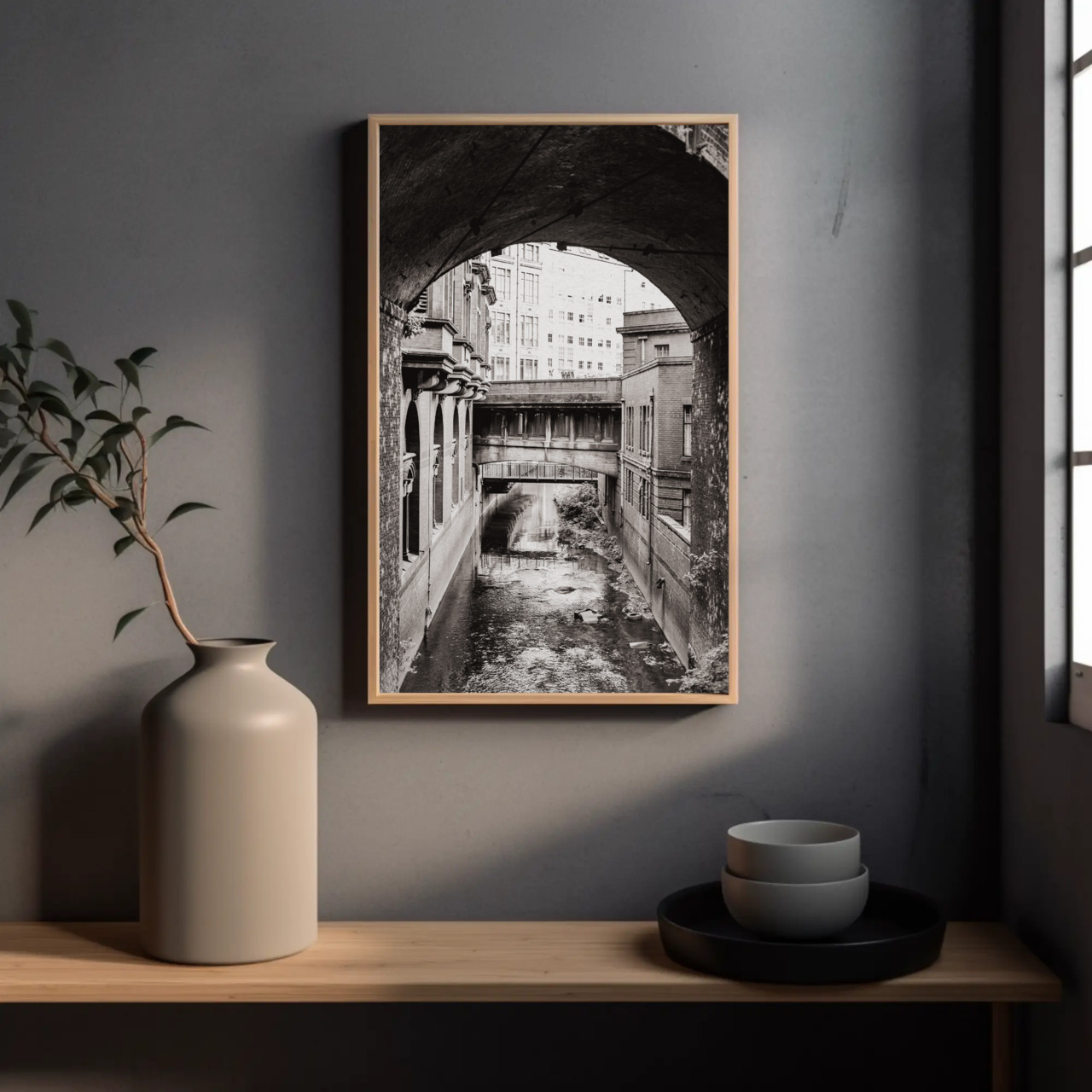 Elegant Fine Art Prints for Home Decor, Black and White Photography, Wall Art, Gift Ideas for Art Lovers, Stylish Passepartout Frame product thumbnail image