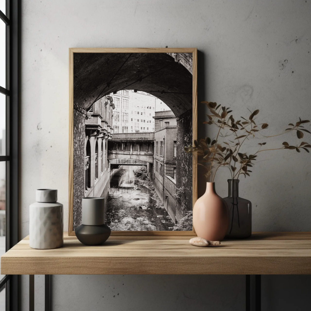 Elegant Fine Art Prints for Home Decor, Black and White Photography, Wall Art, Gift Ideas for Art Lovers, Stylish Passepartout Frame product thumbnail image