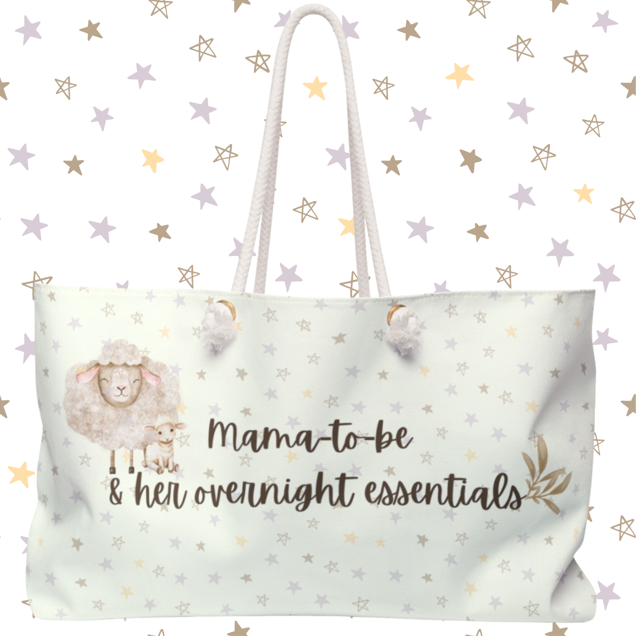 Momma to be Hospital Bag, Overnight Bag, Vacation Tote. product thumbnail image