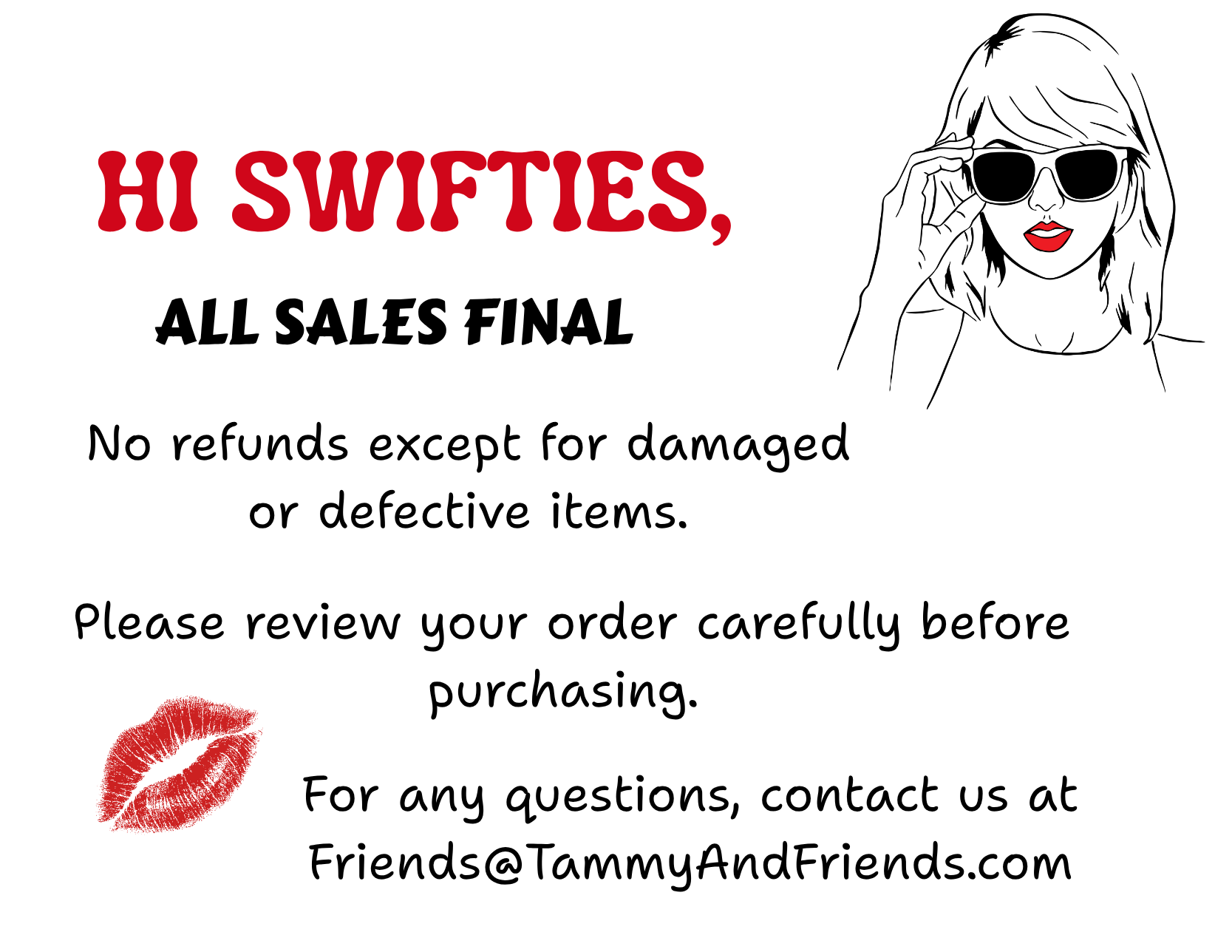 TAYLOR  with Red Lips - Mug  11oz &amp; 15oz  with Vibrant Colors (NOT PERSONALIZED) product thumbnail image