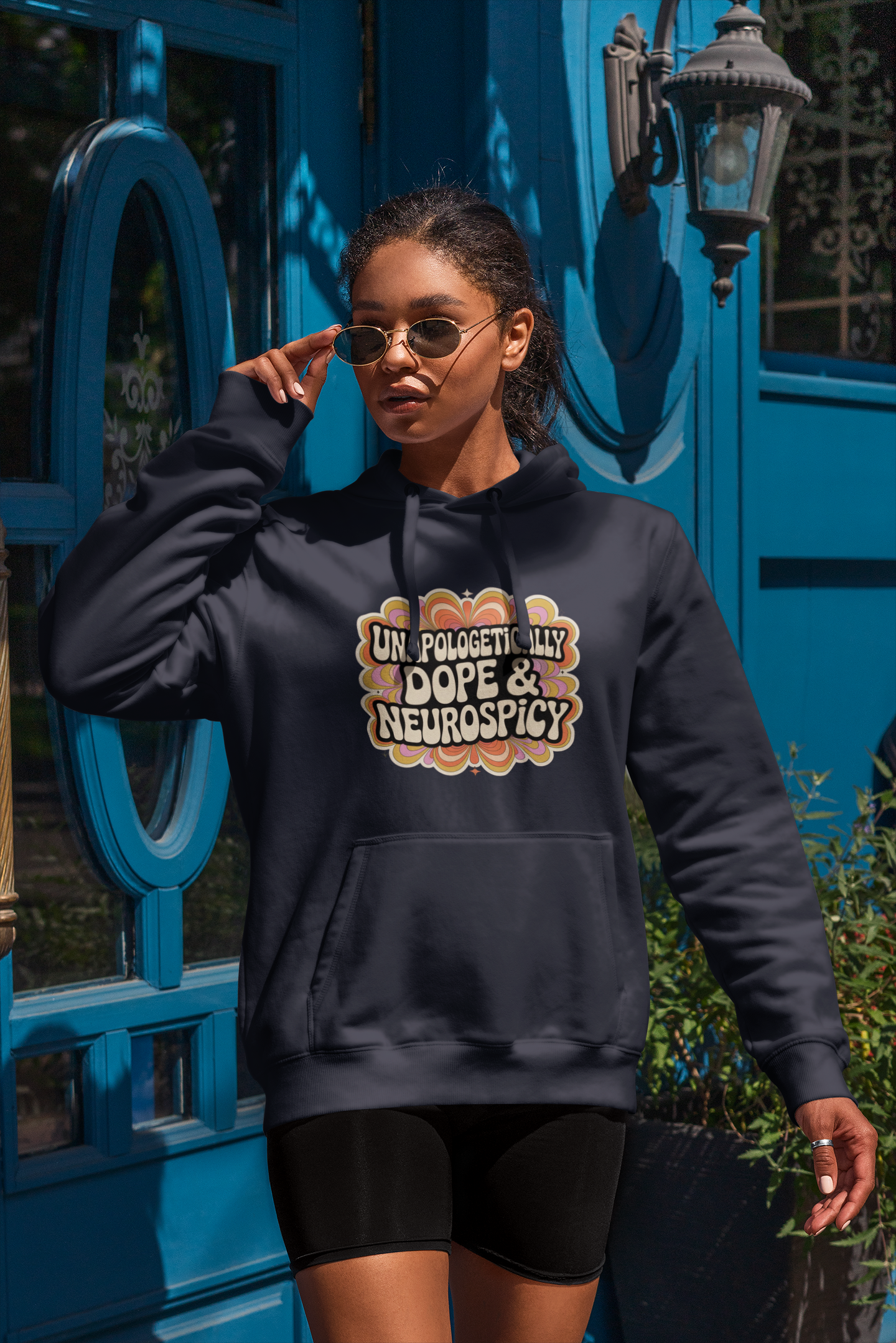 Unapologetically Dope & Neurospicy Retro Hoodie — Cozy Bold Groovy Statement product thumbnail image Unapologetically Dope & Neurospicy Retro Hoodie — Cozy Bold Groovy Statement product thumbnail image