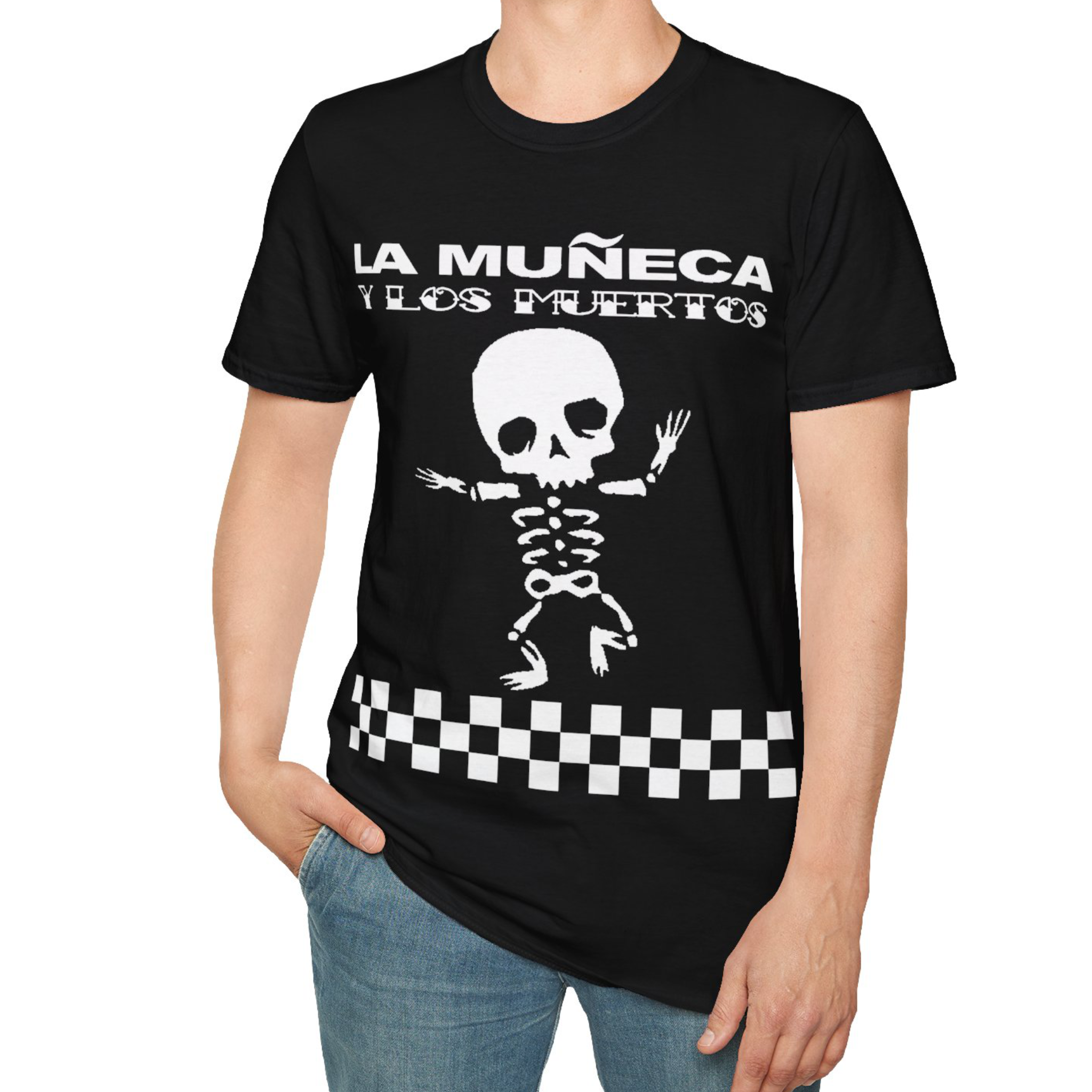 La Muñeca y Los Muertos Skeleton T-Shirt product thumbnail image La Muñeca y Los Muertos Skeleton T-Shirt product thumbnail image