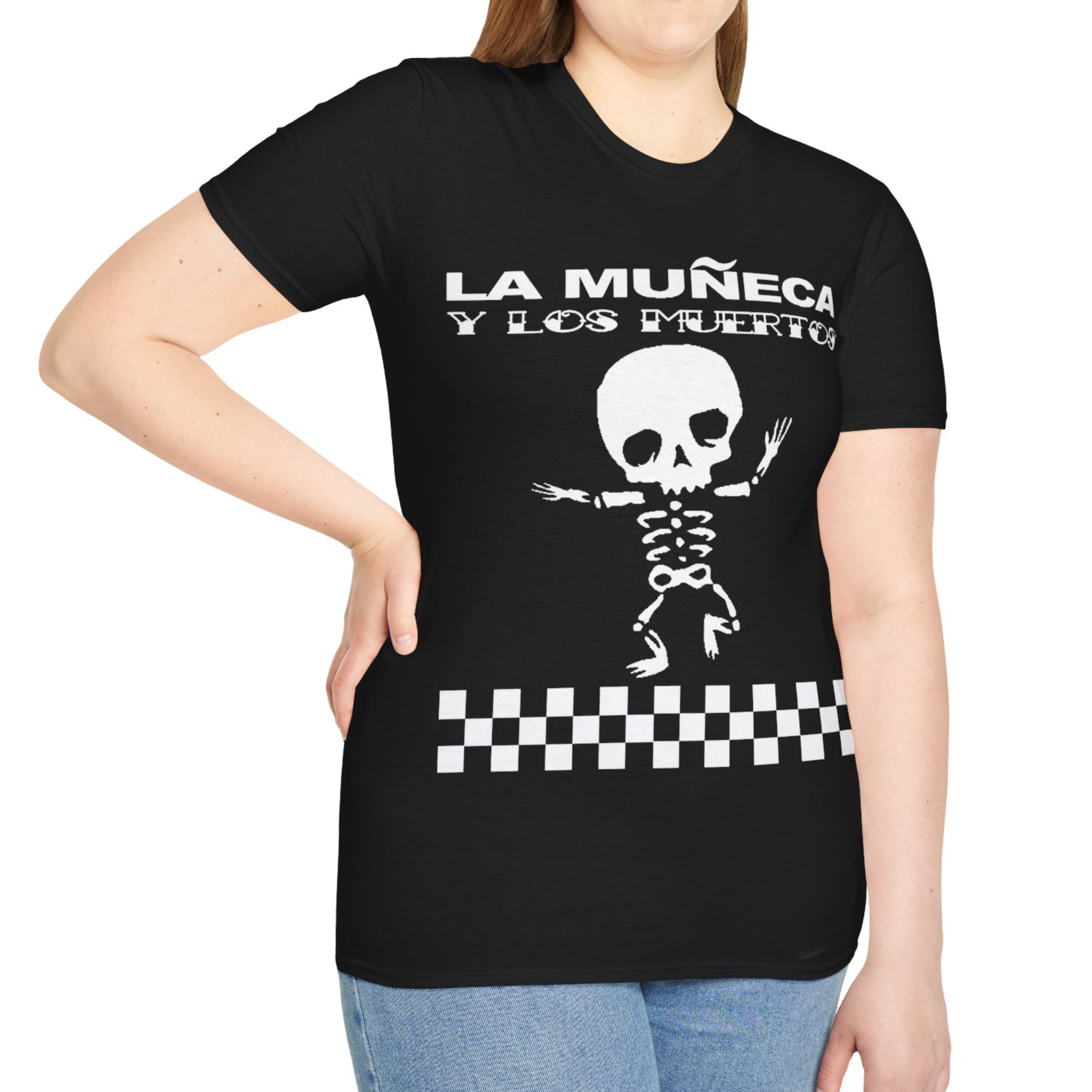 La Muñeca y Los Muertos Skeleton T-Shirt product thumbnail image La Muñeca y Los Muertos Skeleton T-Shirt product thumbnail image