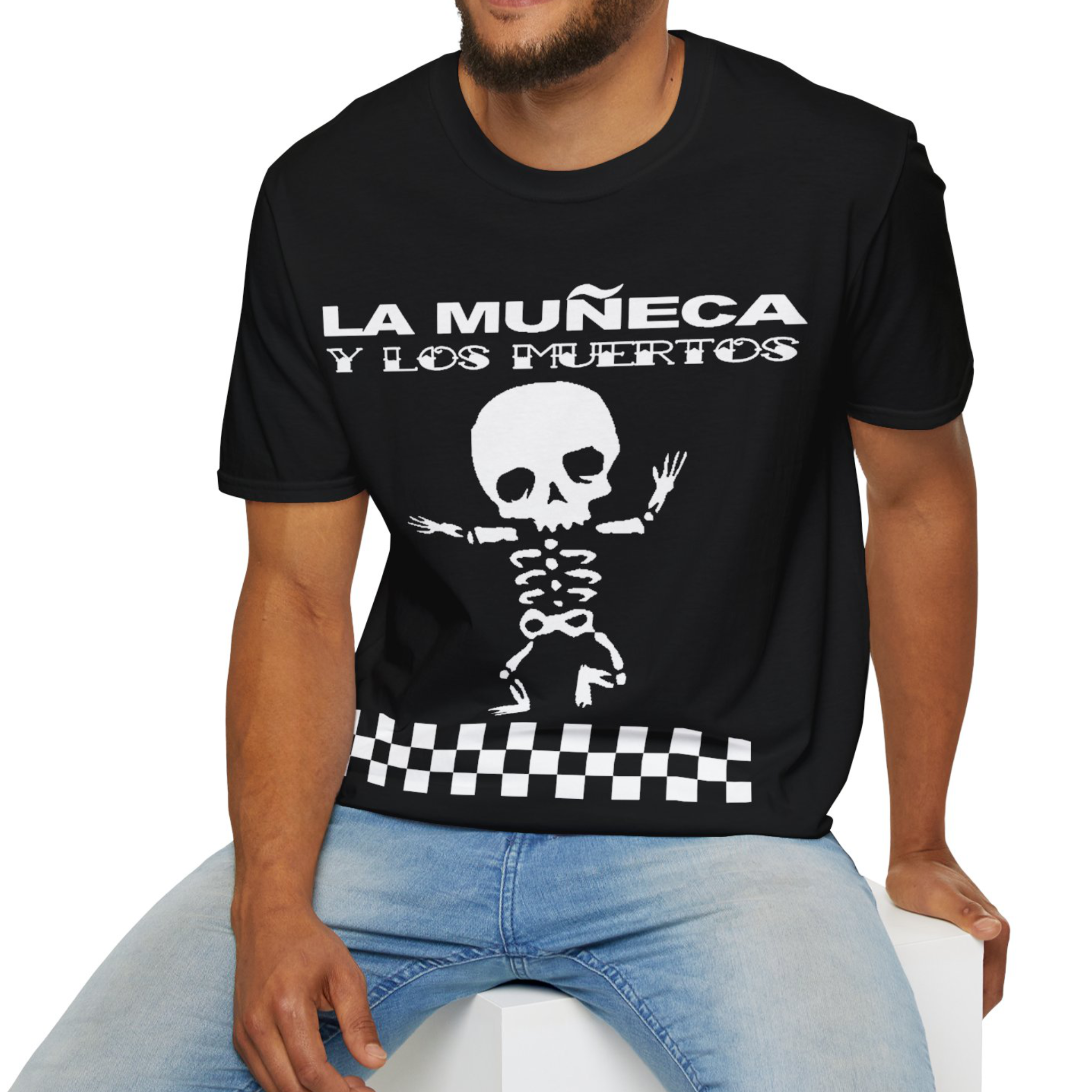 La Muñeca y Los Muertos Skeleton T-Shirt product thumbnail image La Muñeca y Los Muertos Skeleton T-Shirt product thumbnail image