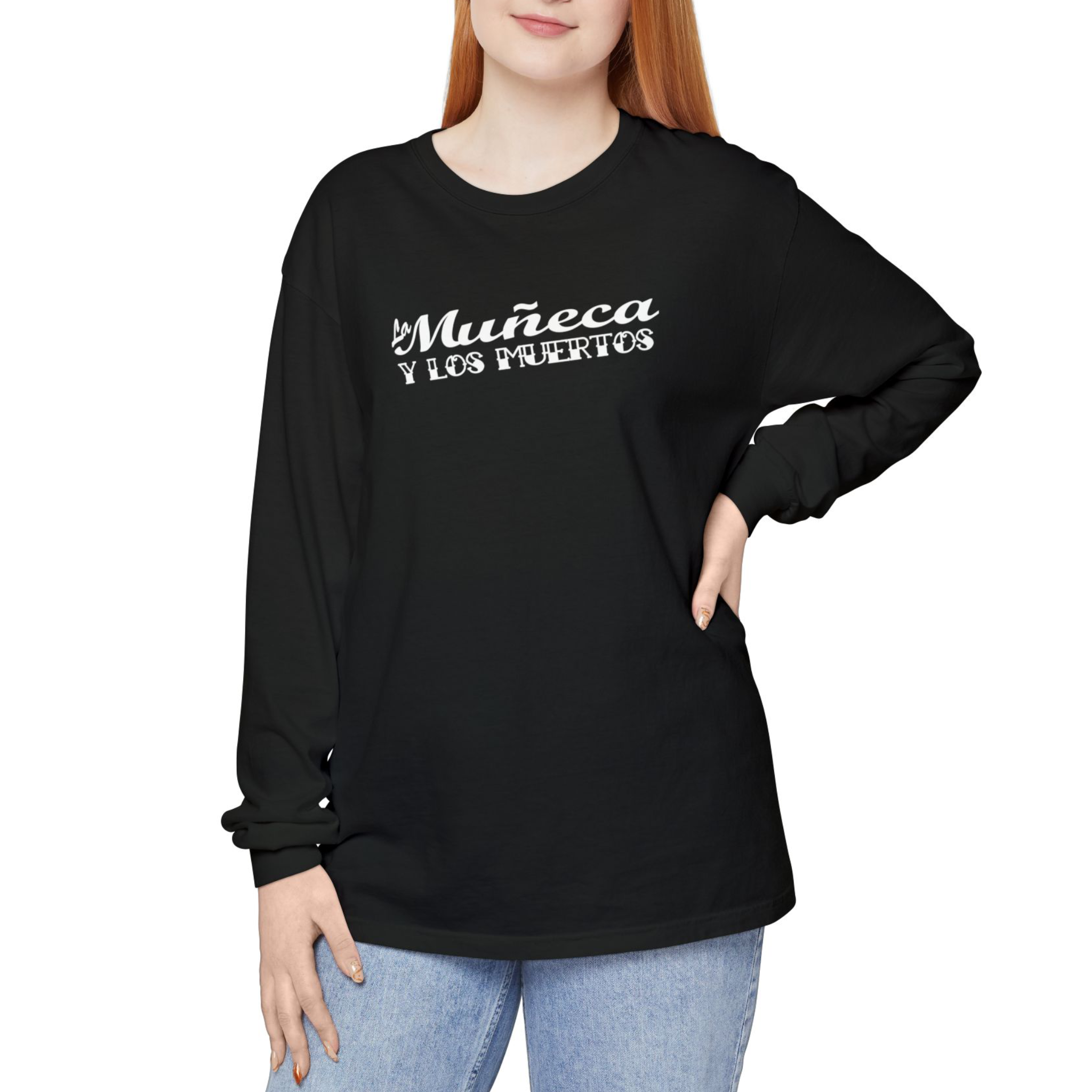 La Muñeca y Los Muertos Long Sleeve Tee product thumbnail image La Muñeca y Los Muertos Long Sleeve Tee product thumbnail image