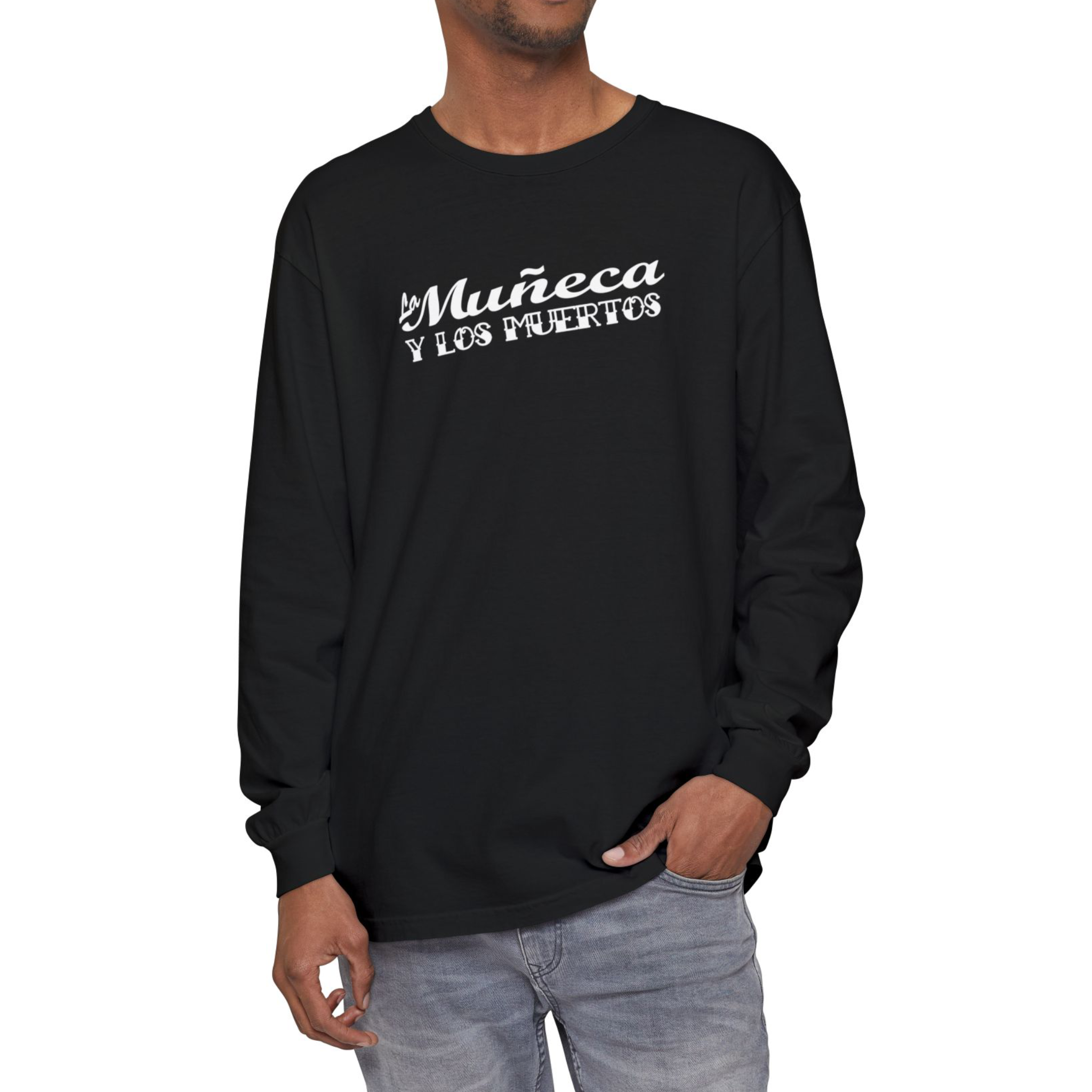 La Muñeca y Los Muertos Long Sleeve Tee product thumbnail image La Muñeca y Los Muertos Long Sleeve Tee product thumbnail image