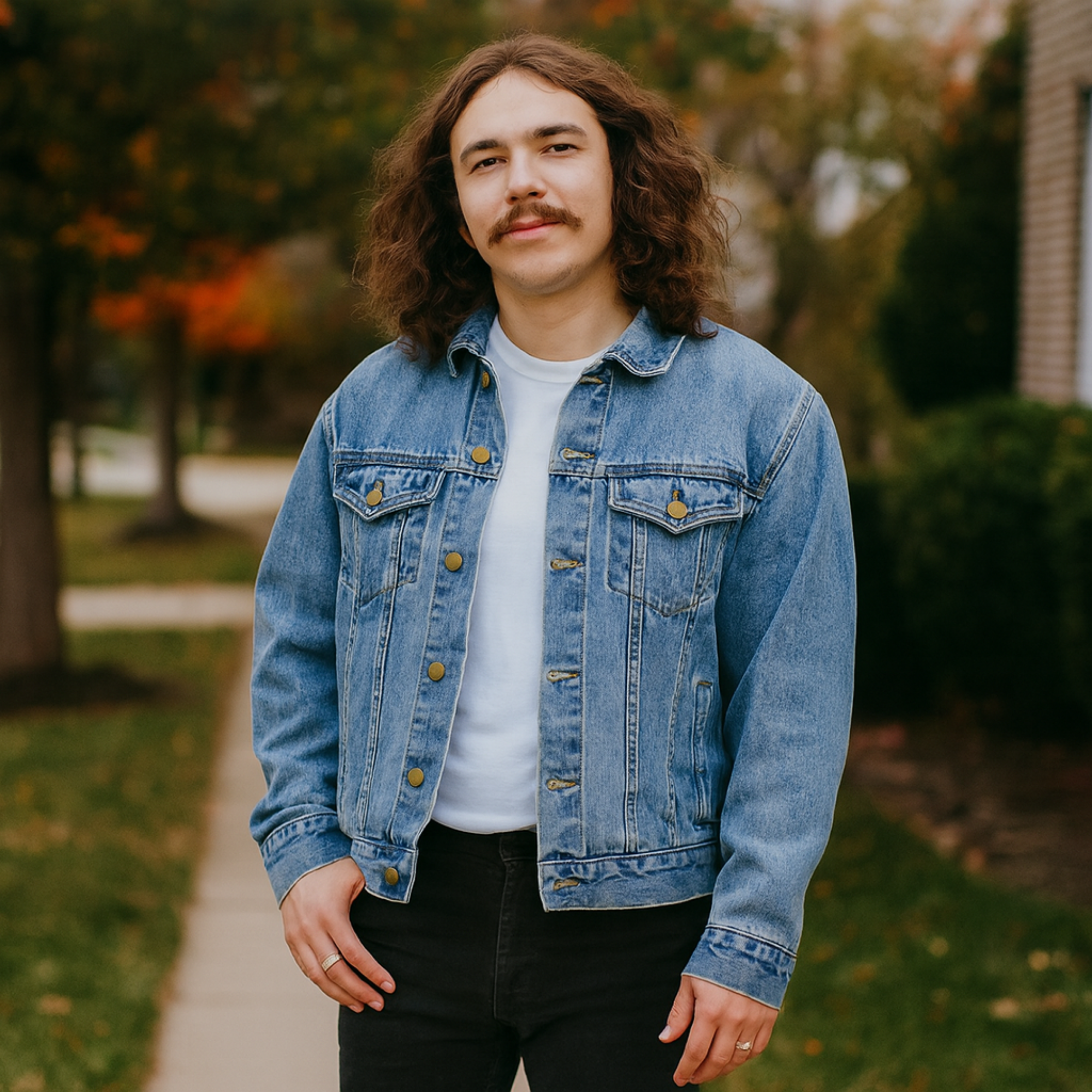 Patriotic LOVE Denim Jacket | Mens Retro Lapel Jean Jacket | Fall Fashion Gift | USA Pride Outerwear | Christmas Gift for Him product thumbnail image Patriotic LOVE Denim Jacket | Mens Retro Lapel Jean Jacket | Fall Fashion Gift | USA Pride Outerwear | Christmas Gift for Him product thumbnail image