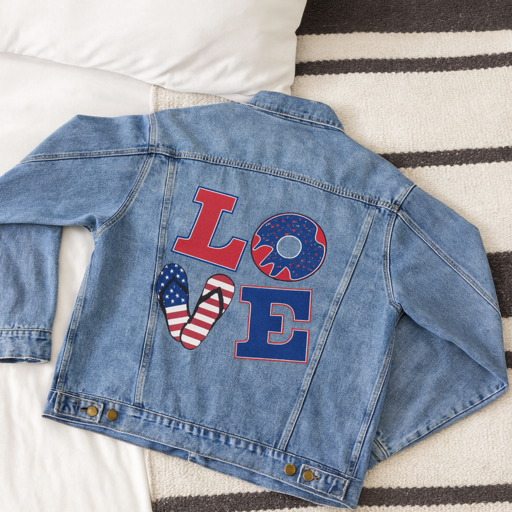 Patriotic LOVE Denim Jacket | Mens Retro Lapel Jean Jacket | Fall Fashion Gift | USA Pride Outerwear | Christmas Gift for Him product thumbnail image Patriotic LOVE Denim Jacket | Mens Retro Lapel Jean Jacket | Fall Fashion Gift | USA Pride Outerwear | Christmas Gift for Him product thumbnail image
