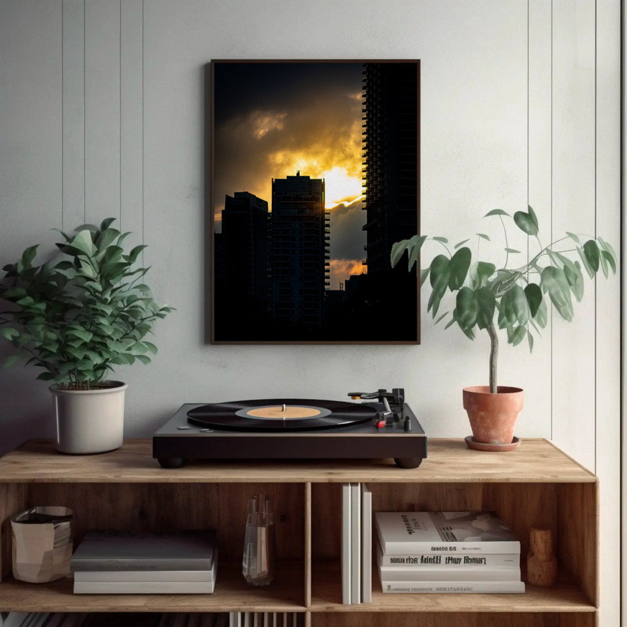 Modern Urban Sunset Fine Art Print, Wall Decor, Framed Art, Gift Idea, Home Decoration, Minimalist Art product thumbnail image Modern Urban Sunset Fine Art Print, Wall Decor, Framed Art, Gift Idea, Home Decoration, Minimalist Art product thumbnail image