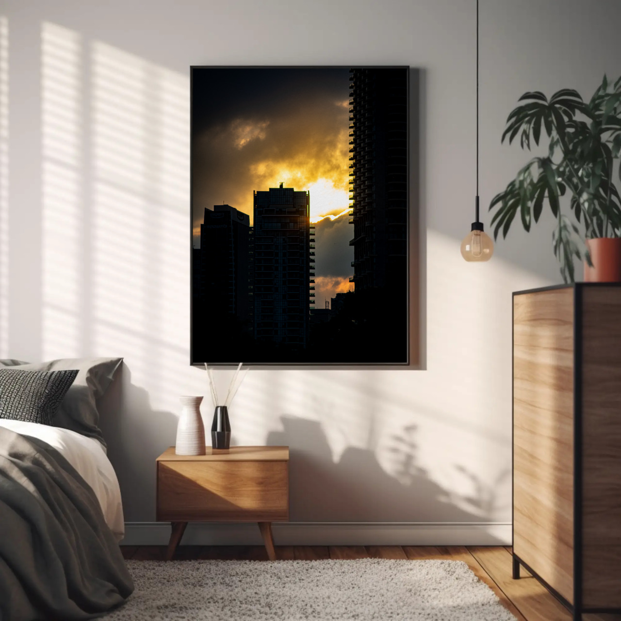 Modern Urban Sunset Fine Art Print, Wall Decor, Framed Art, Gift Idea, Home Decoration, Minimalist Art product thumbnail image Modern Urban Sunset Fine Art Print, Wall Decor, Framed Art, Gift Idea, Home Decoration, Minimalist Art product thumbnail image