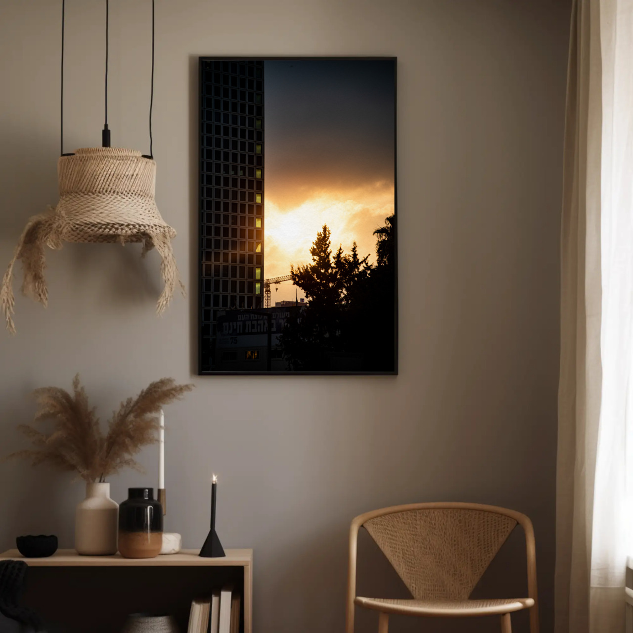 Framed Fine Art Prints, Sunset Wall Art, Home Decor, Photography Prints, Modern Art, Gift for Art Lovers, Office Decor product thumbnail image